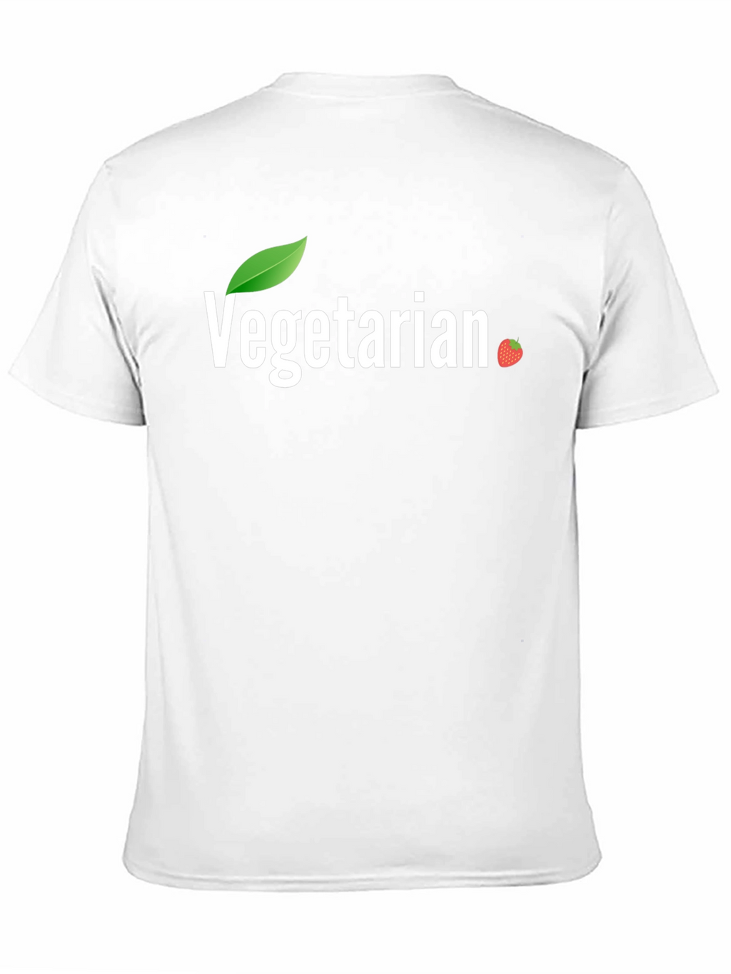 Vegetarian T-Shirt with Leaf & Berry Design