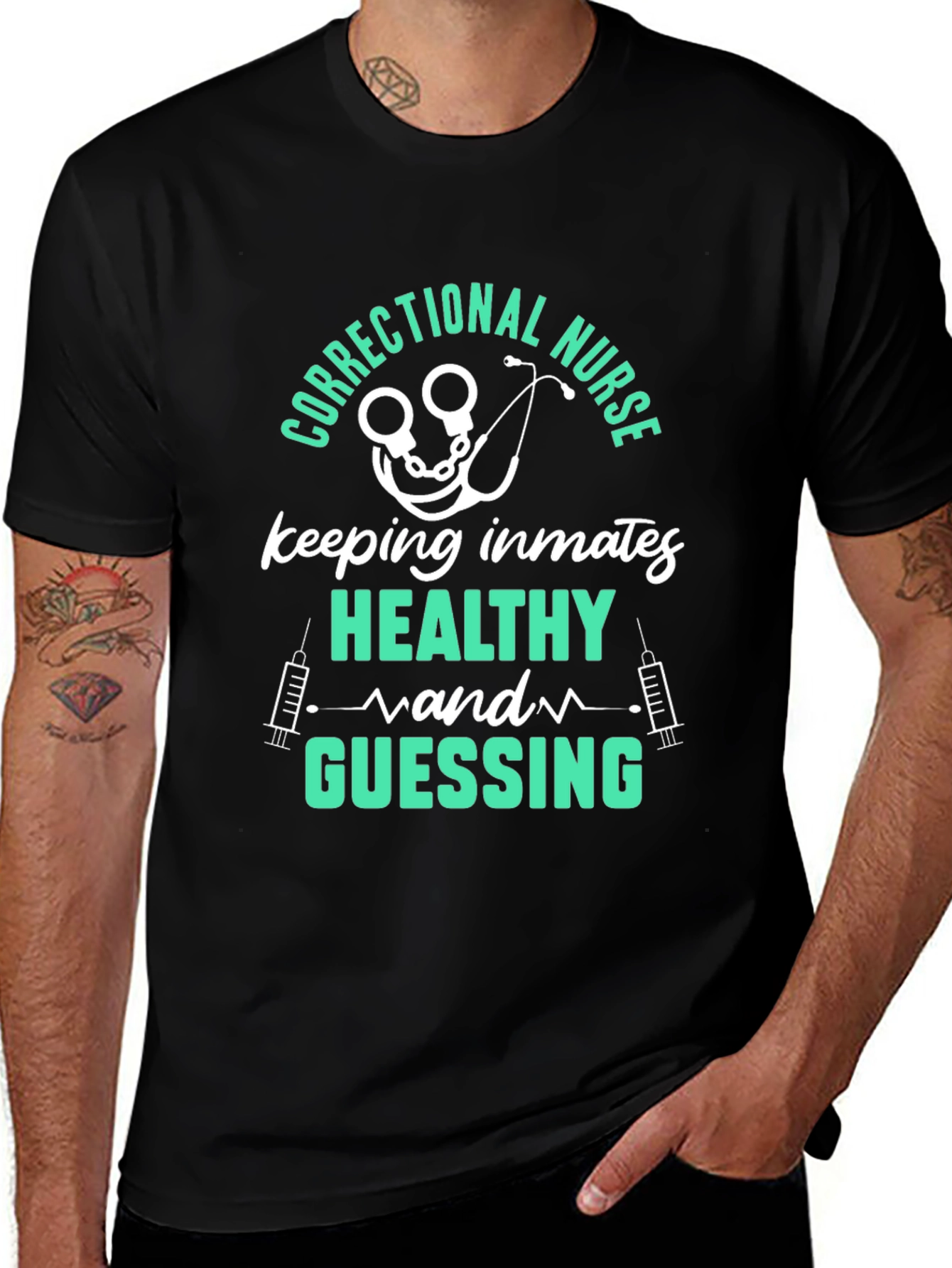 Correctional Nurse T-Shirt - Inmate Health & Humor Tee