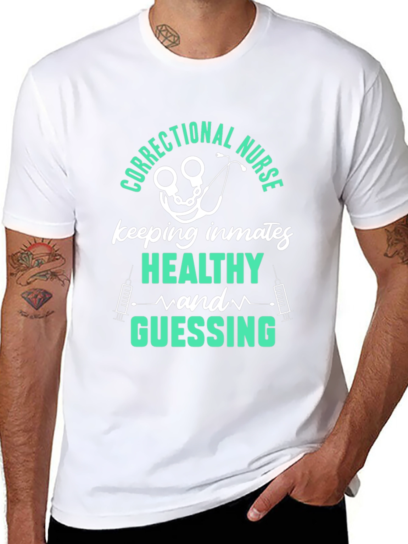 Correctional Nurse T-Shirt - Inmate Health & Humor Tee