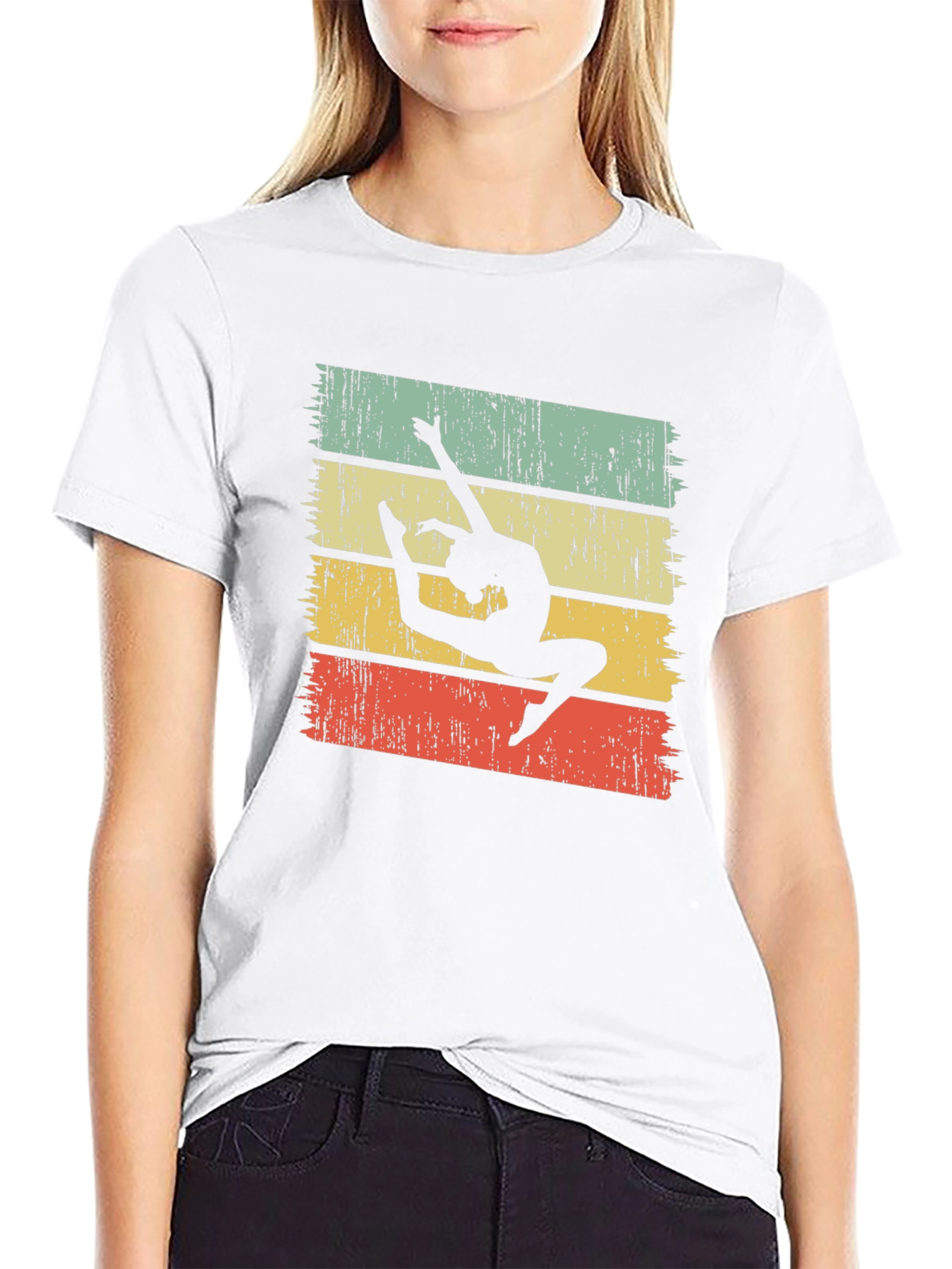 Vintage Gymnast T-Shirt Retro Style Dance Tee