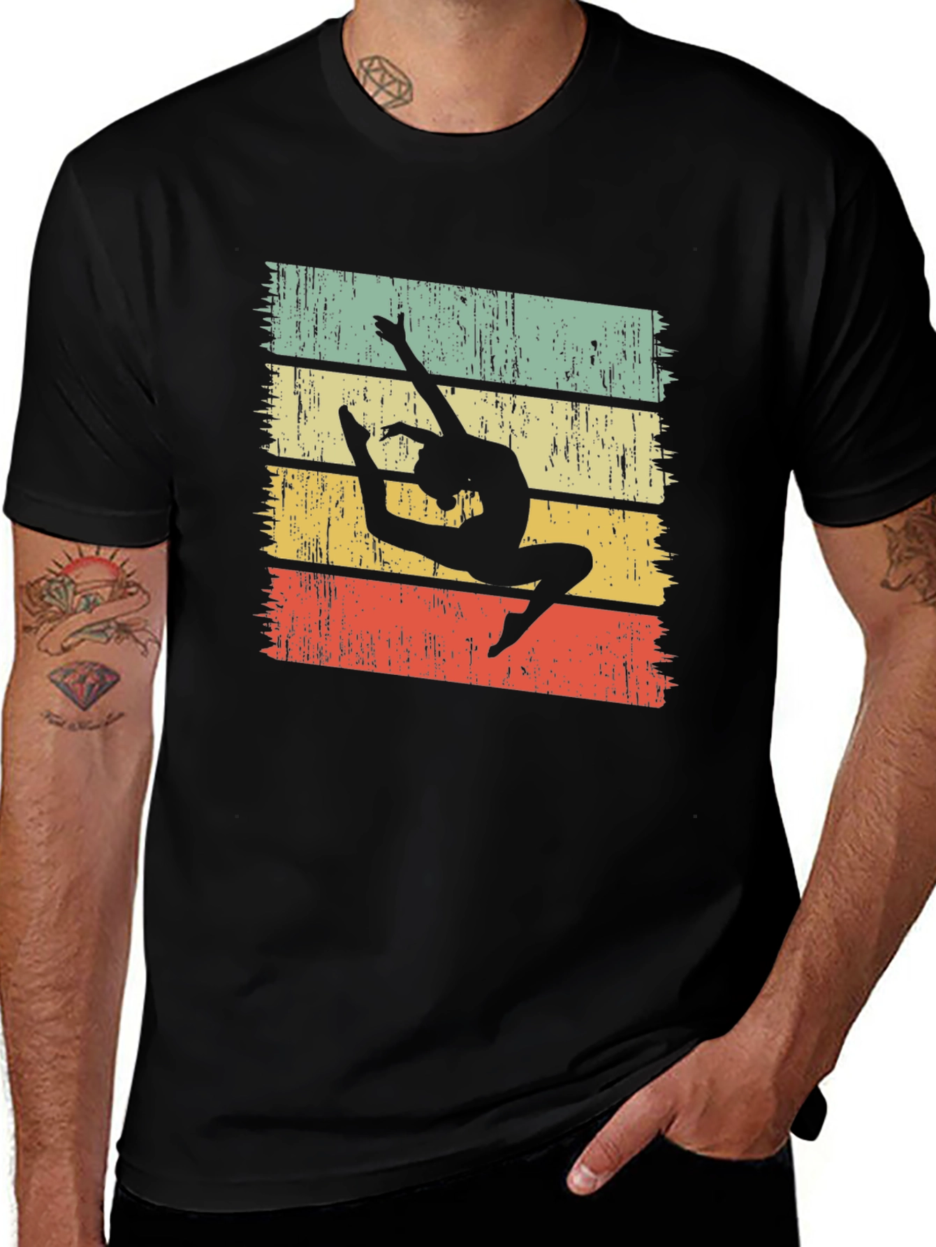 Vintage Gymnast T-Shirt Retro Style Dance Tee