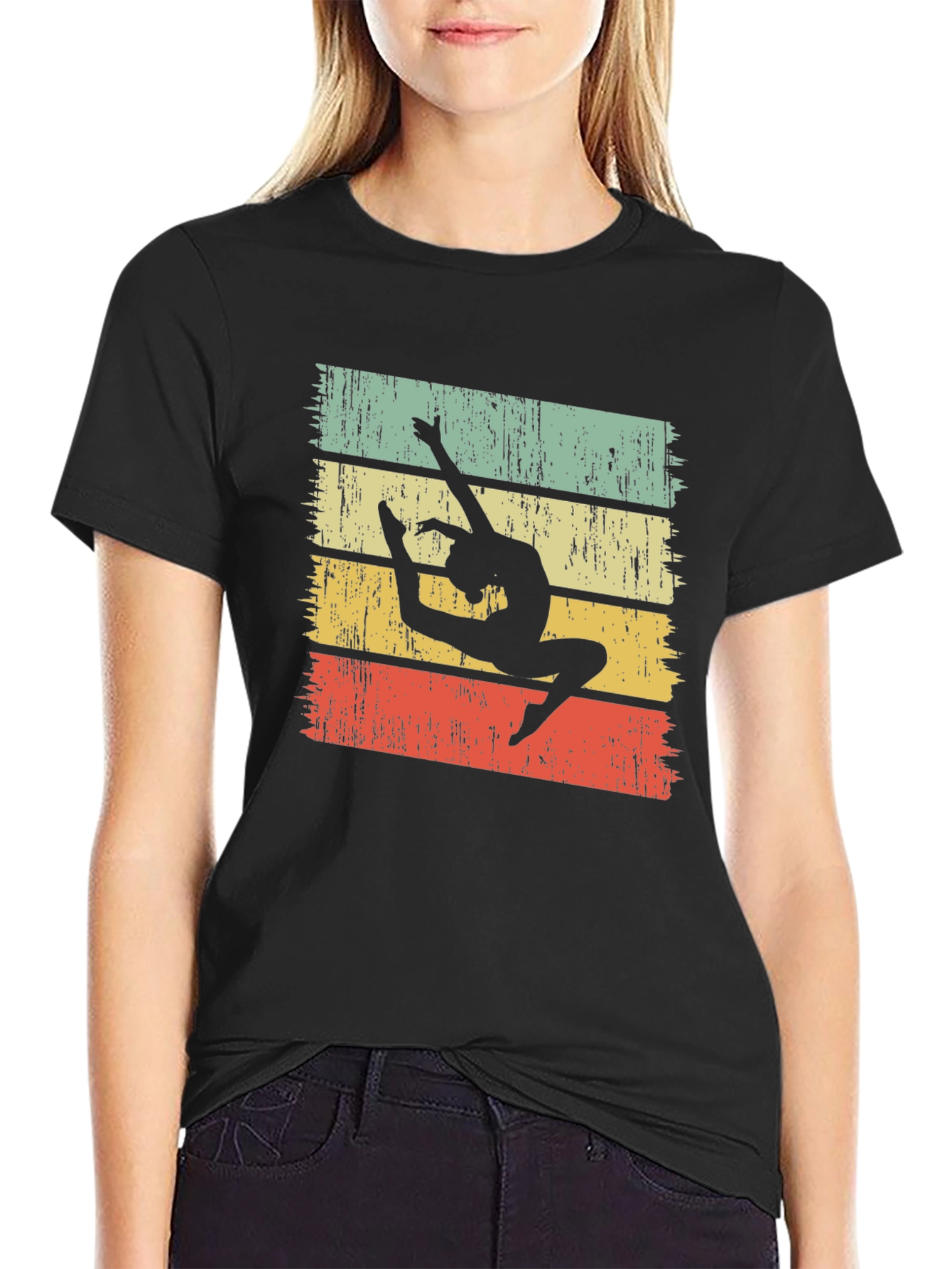Vintage Gymnast T-Shirt Retro Style Dance Tee