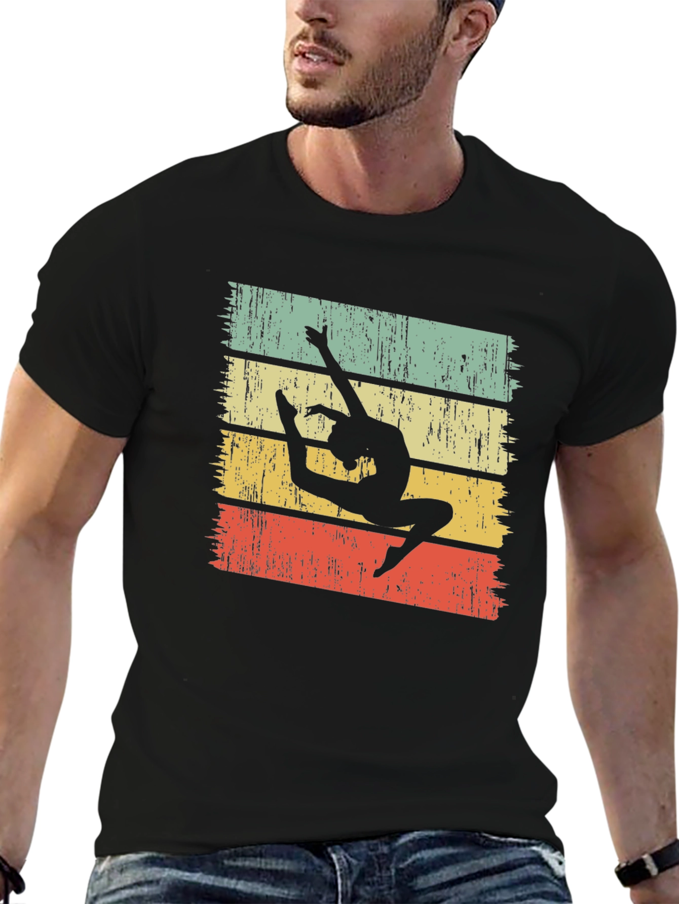 Vintage Gymnast T-Shirt Retro Style Dance Tee