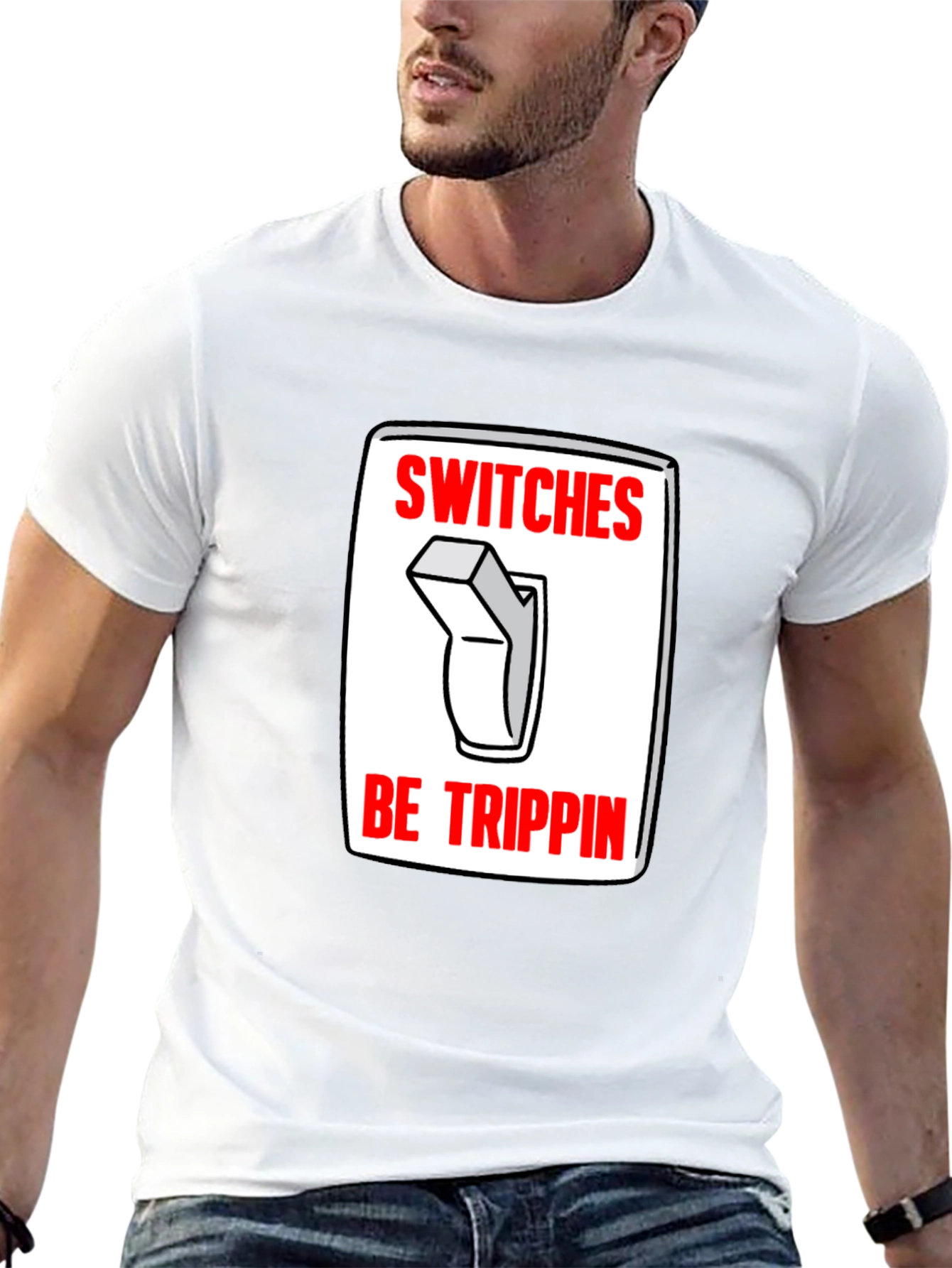 Switches Be Trippin Graphic Tee - Black