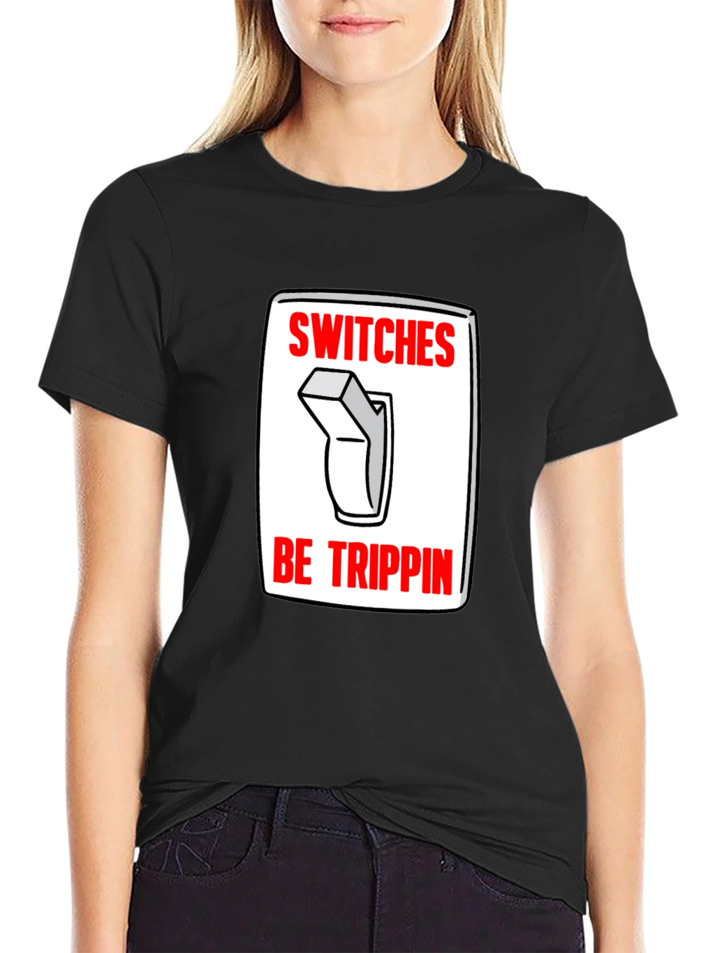 Switches Be Trippin Graphic Tee - Black