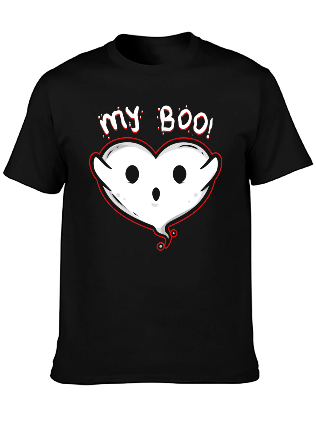 My Boo Ghost Heart Graphic Tee
