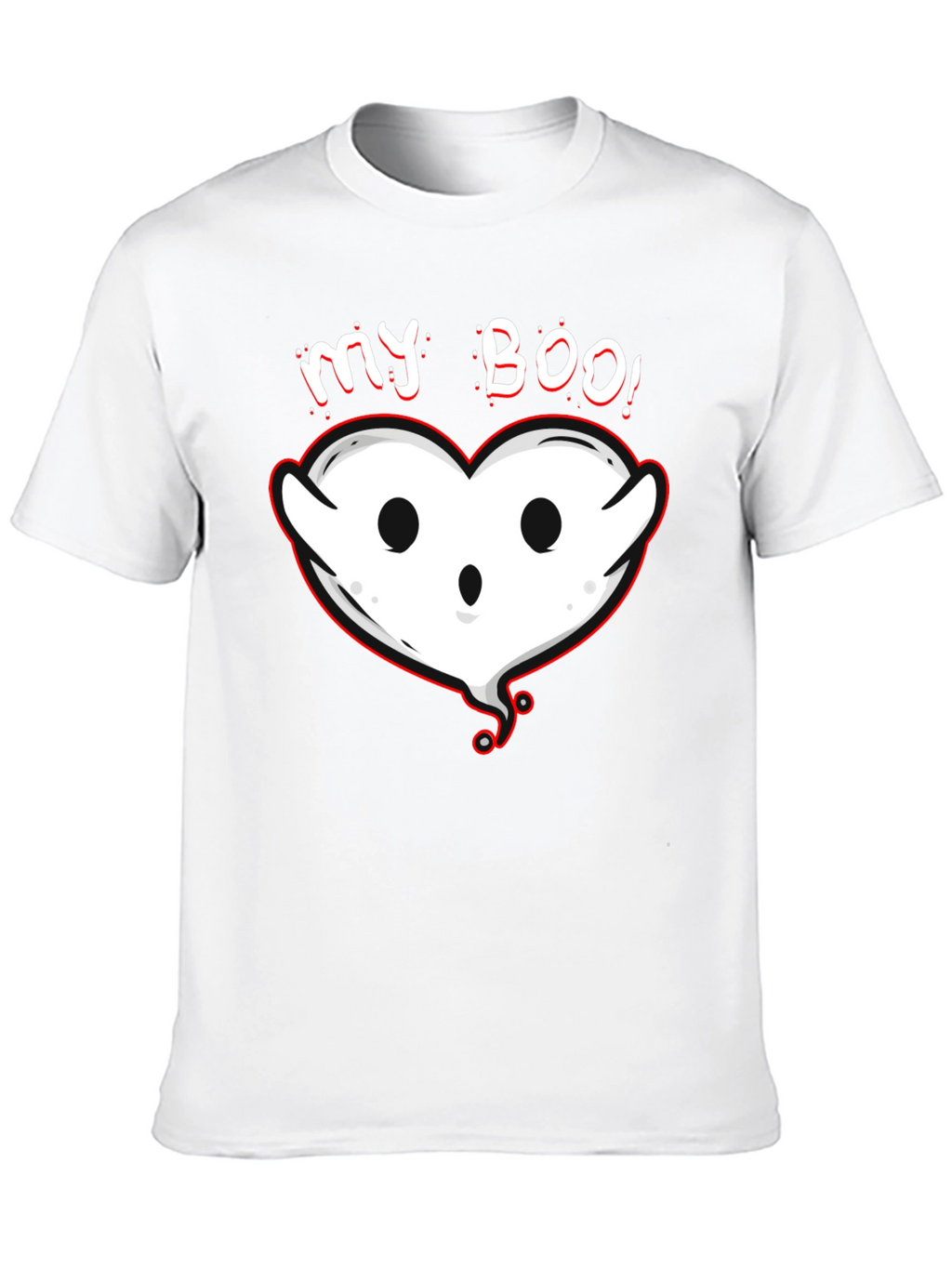 My Boo Ghost Heart Graphic Tee