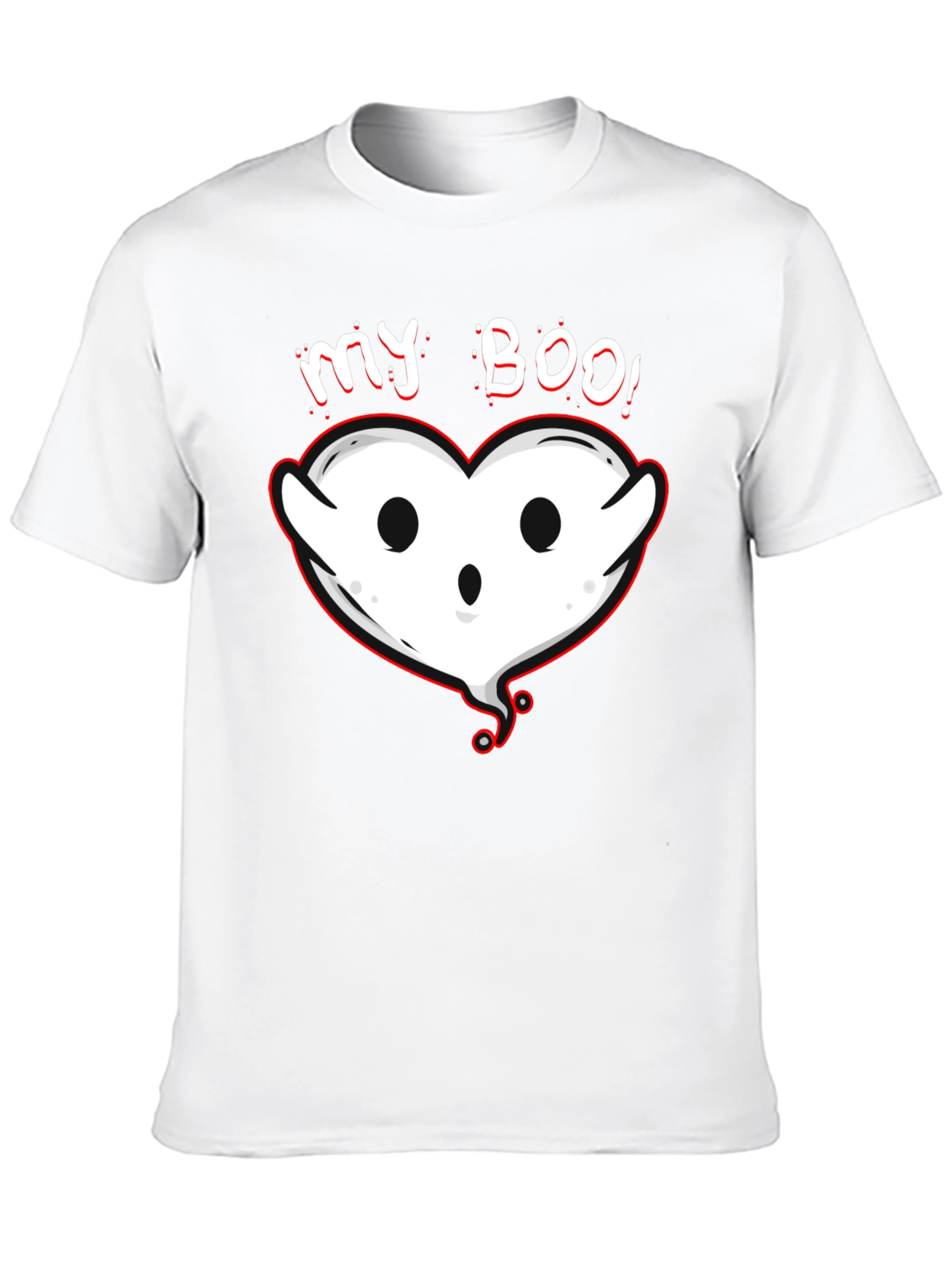 My Boo Ghost Heart Graphic Tee