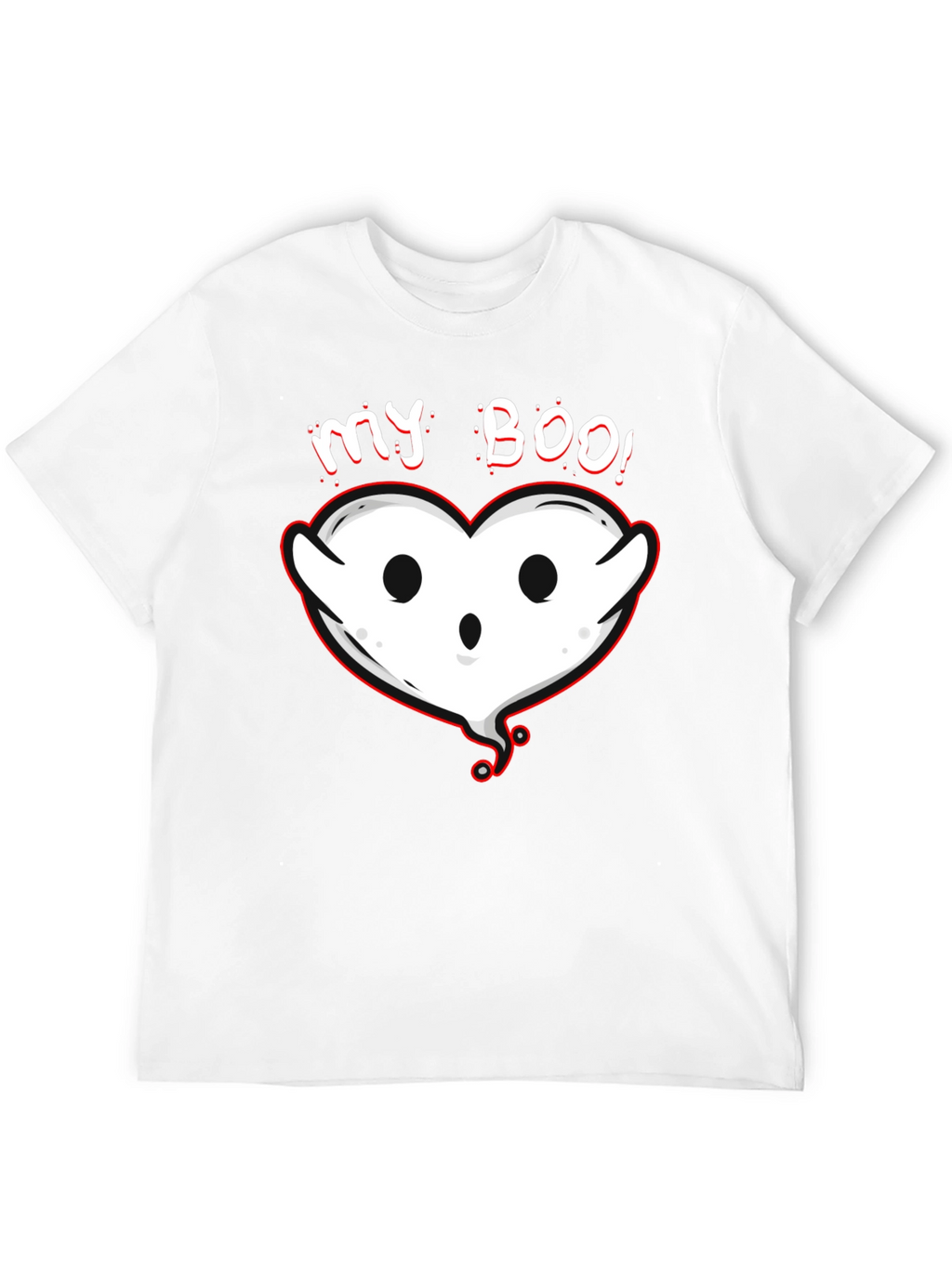 My Boo Ghost Heart Graphic Tee