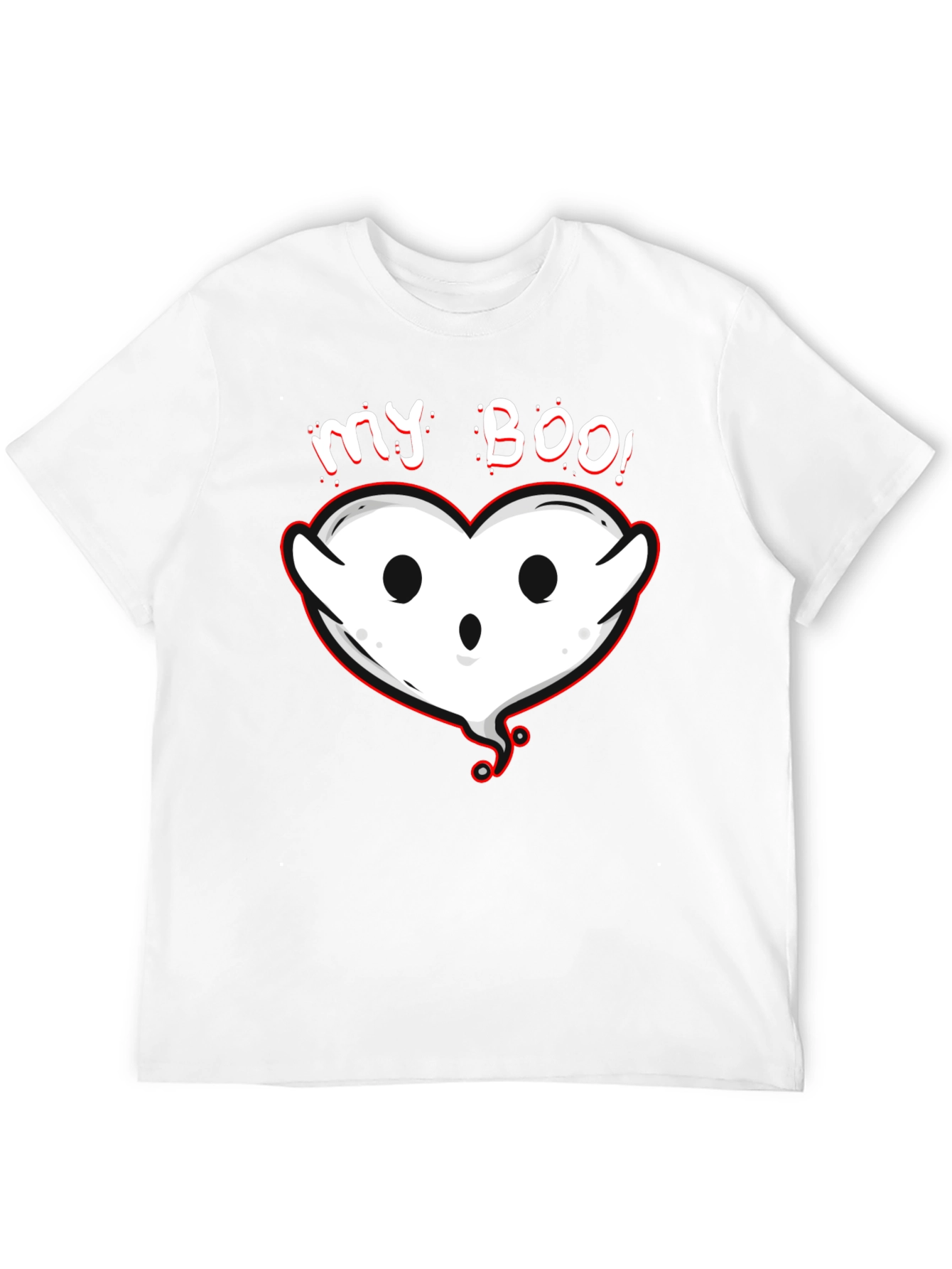 My Boo Ghost Heart Graphic Tee