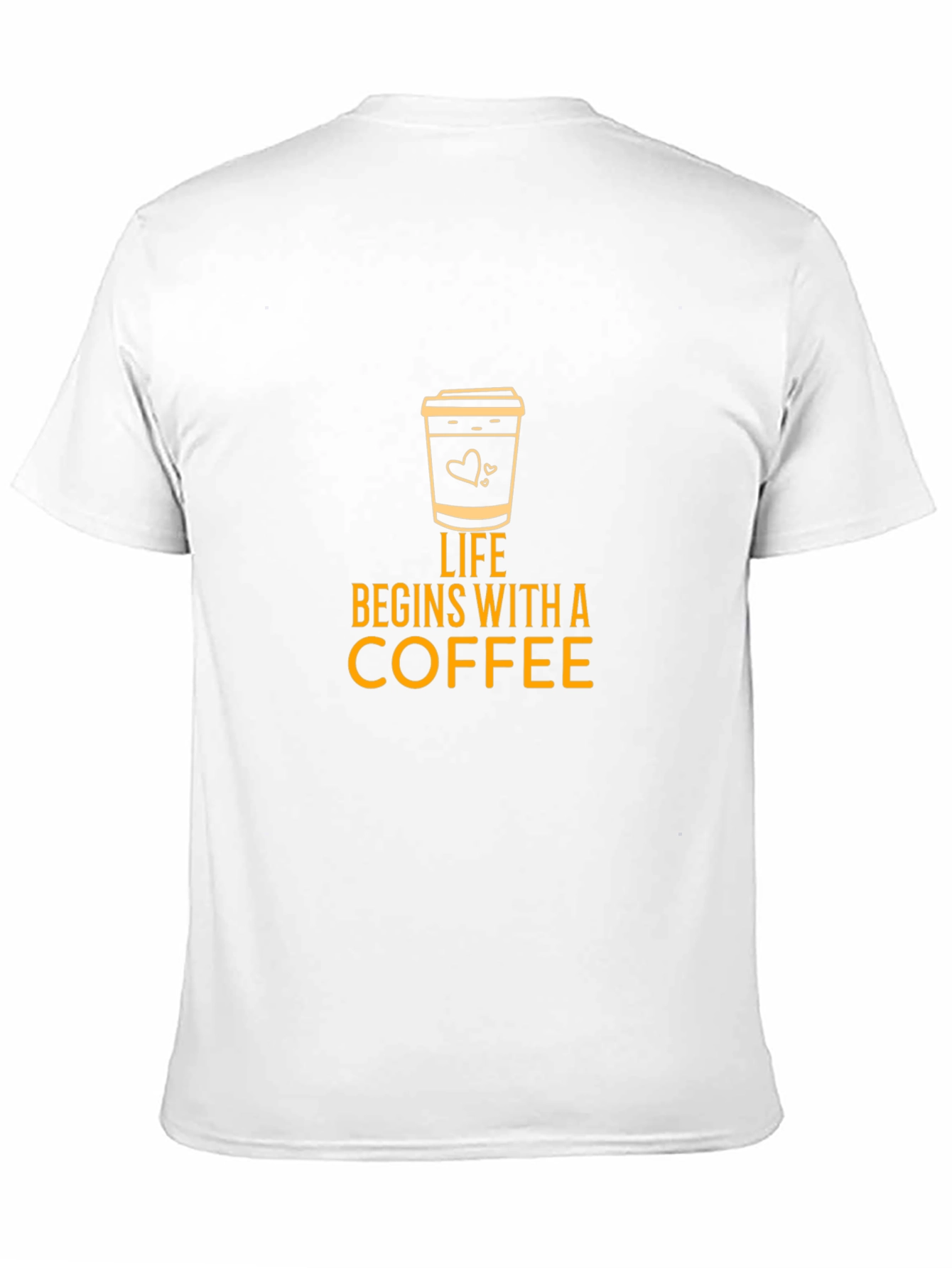 Life Begins With Coffee Graphic Tee - Black