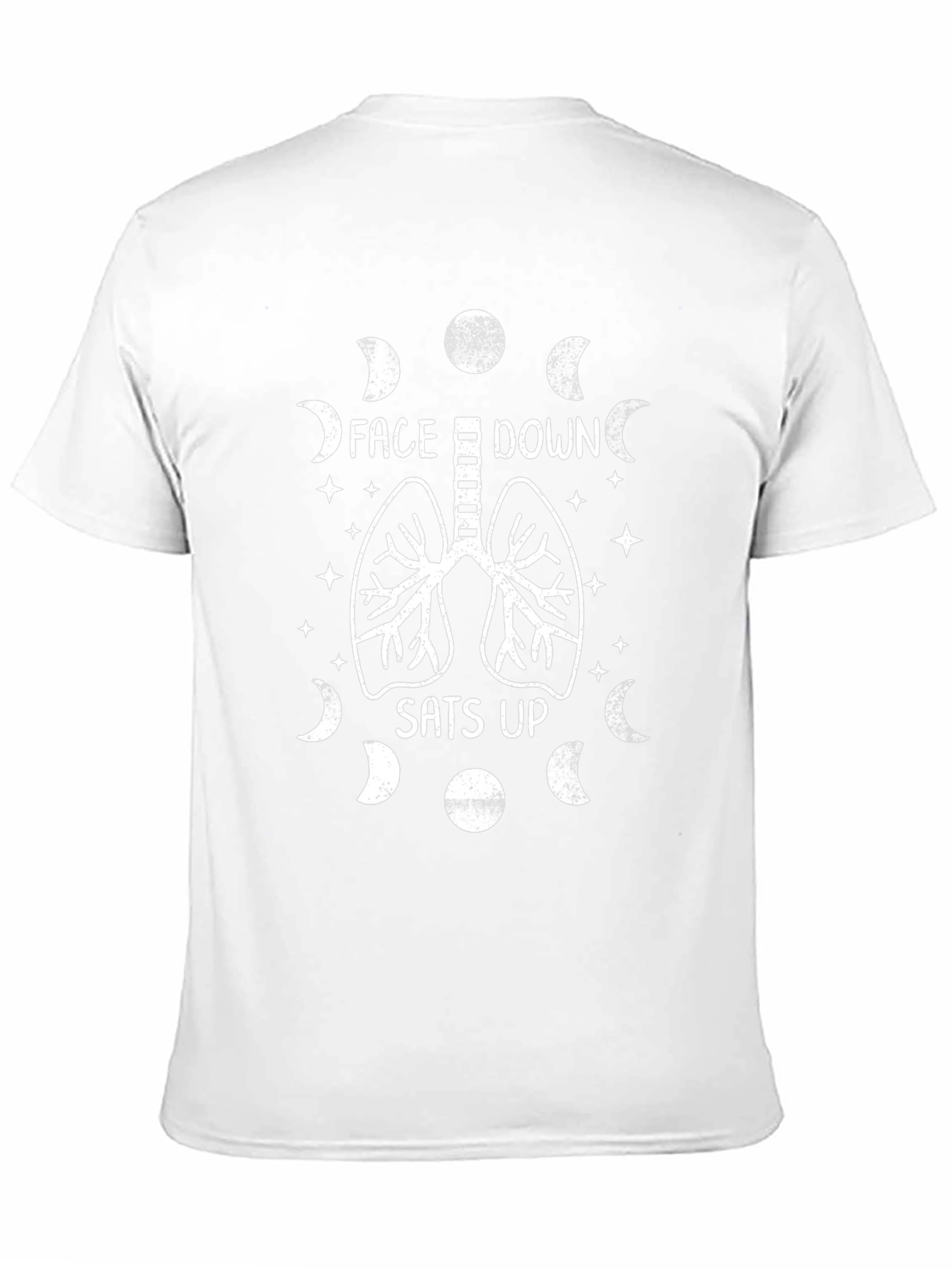 Face Down Sats Up T-Shirt - Lung Design