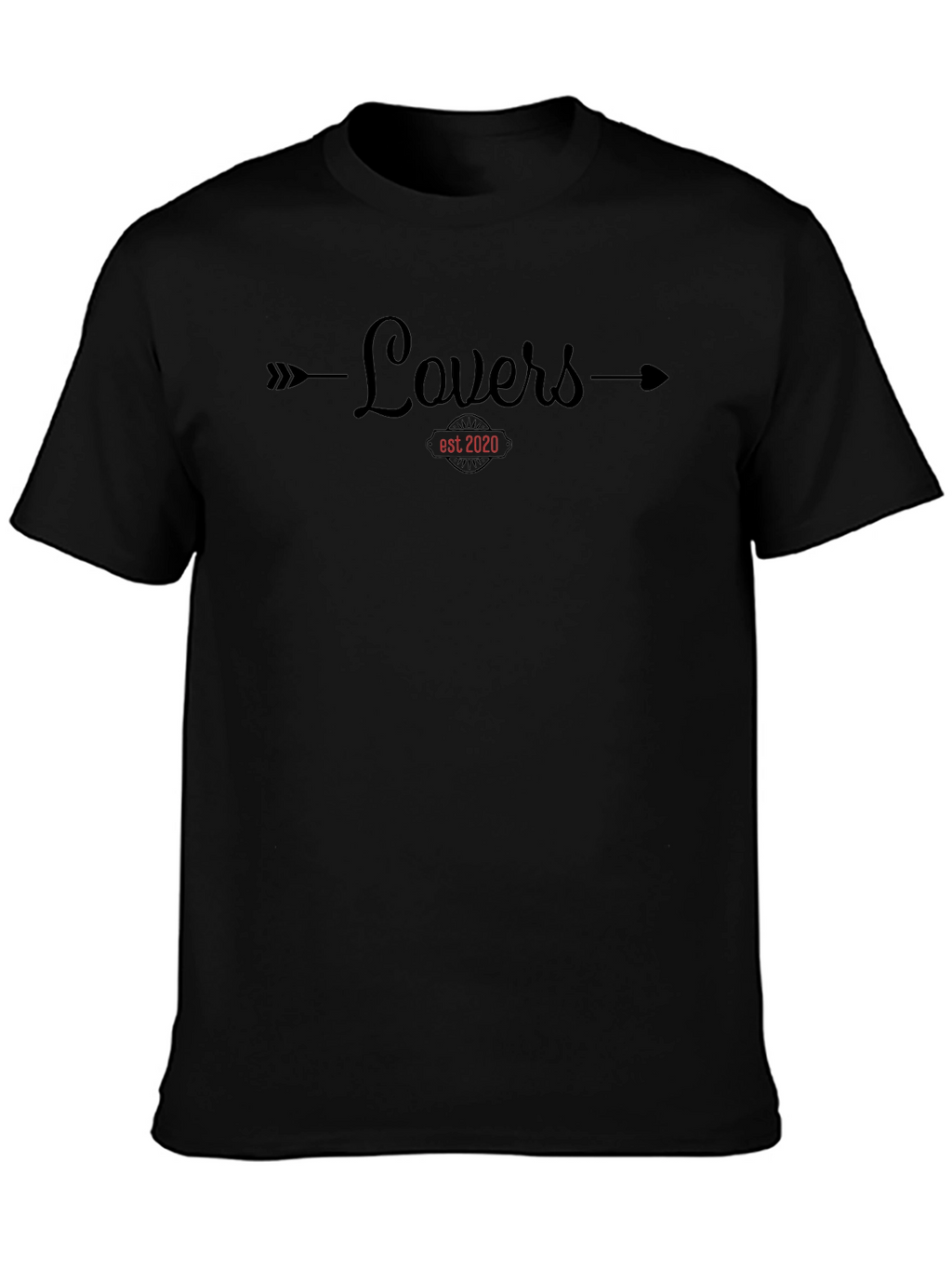 Lovers Est. 2020 Black Graphic Tee