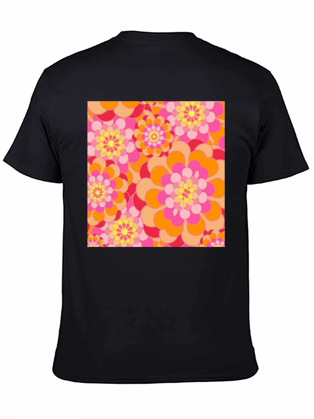 Retro Floral Print T-Shirt