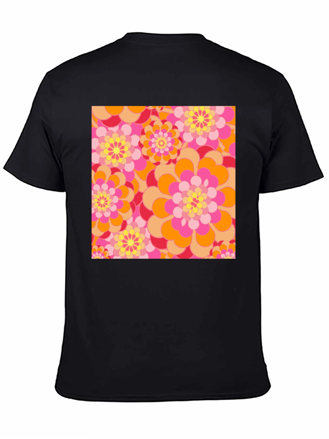 Retro Floral Print T-Shirt