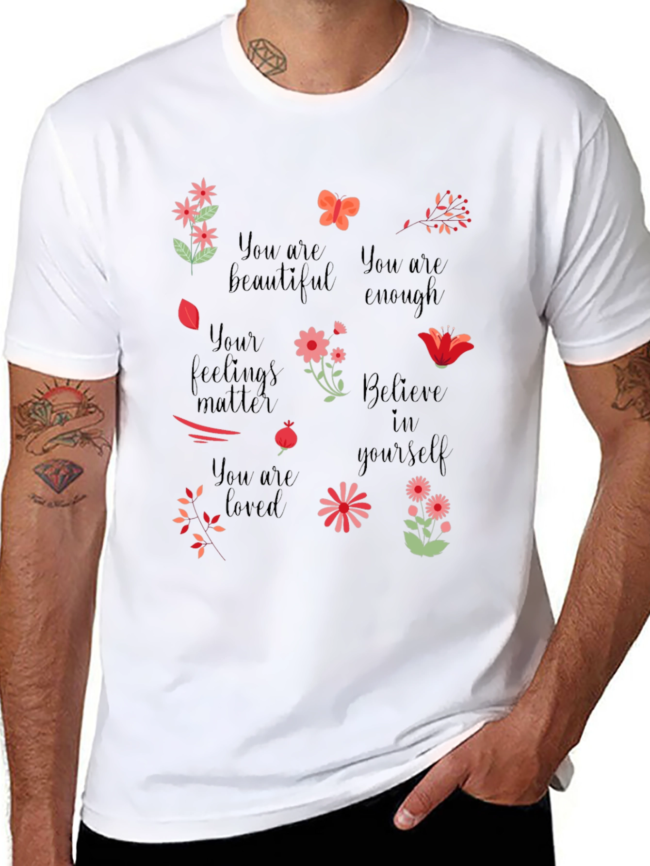 Inspirational Graphic Tee - You are Enough