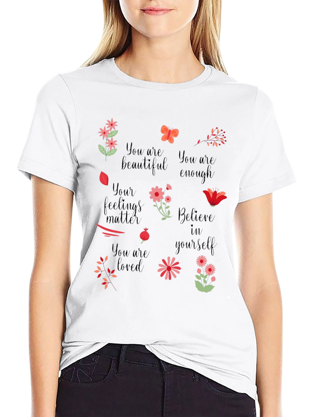 Inspirational Graphic Tee - You are Enough