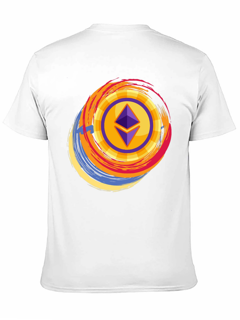 Ethereum Crypto Graphic Tee - Black Cotton T-Shirt
