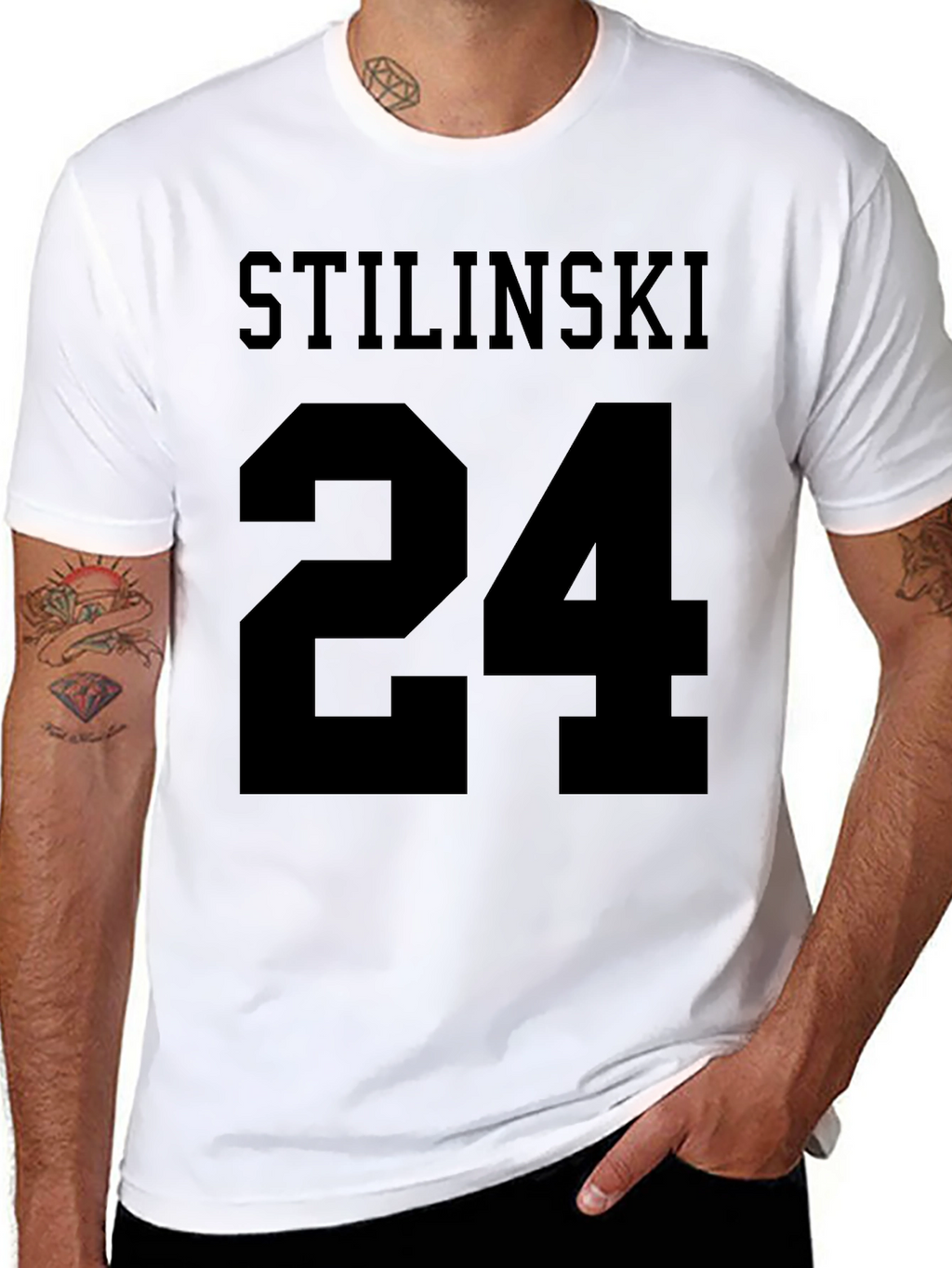 Stilinski 24 Black Graphic T-Shirt