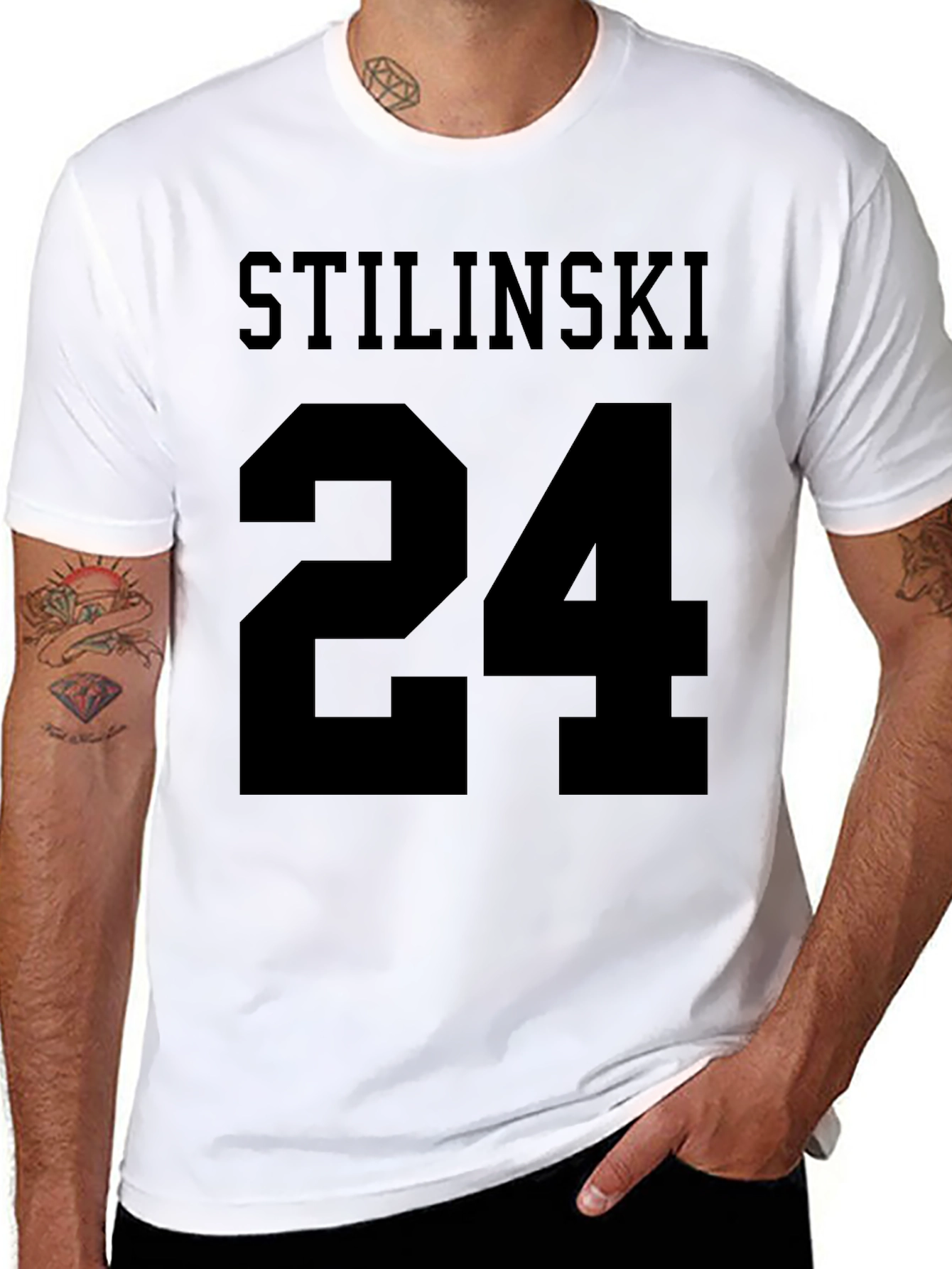 Stilinski 24 Black Graphic T-Shirt