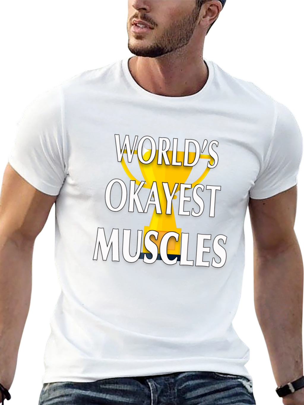 Worlds Okayest Muscles Graphic Tee