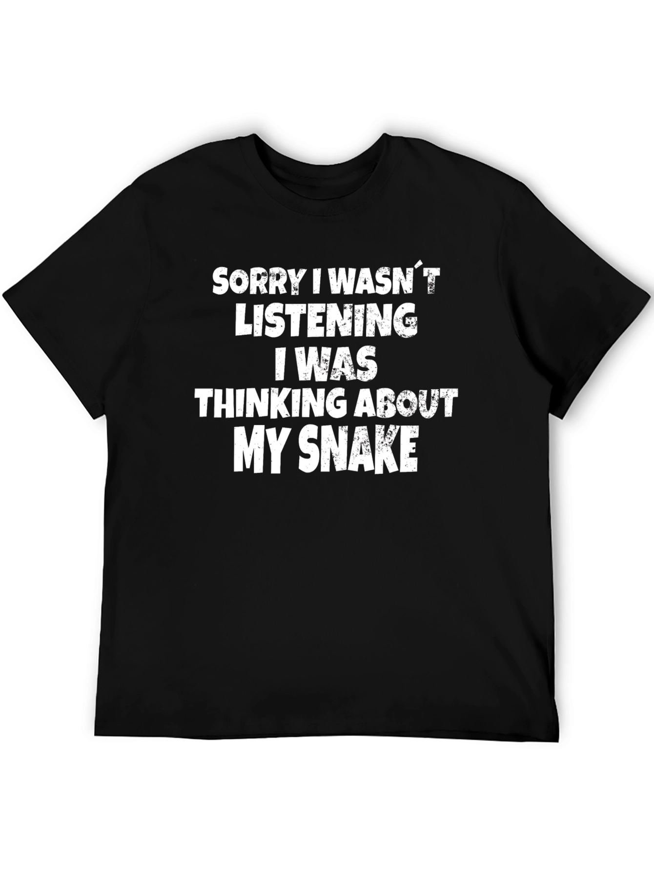 Snake Lover Graphic Tee - Thinking About My Snake T-Shirt