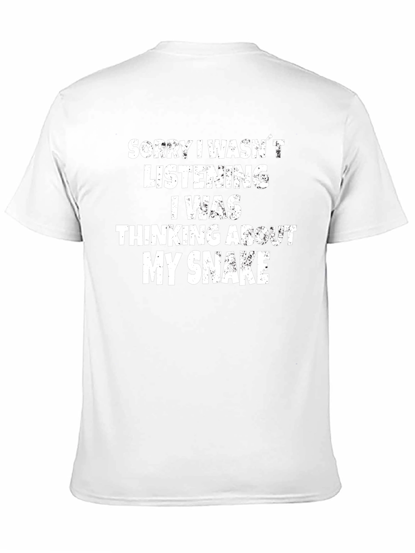 Snake Lover Graphic Tee - Thinking About My Snake T-Shirt