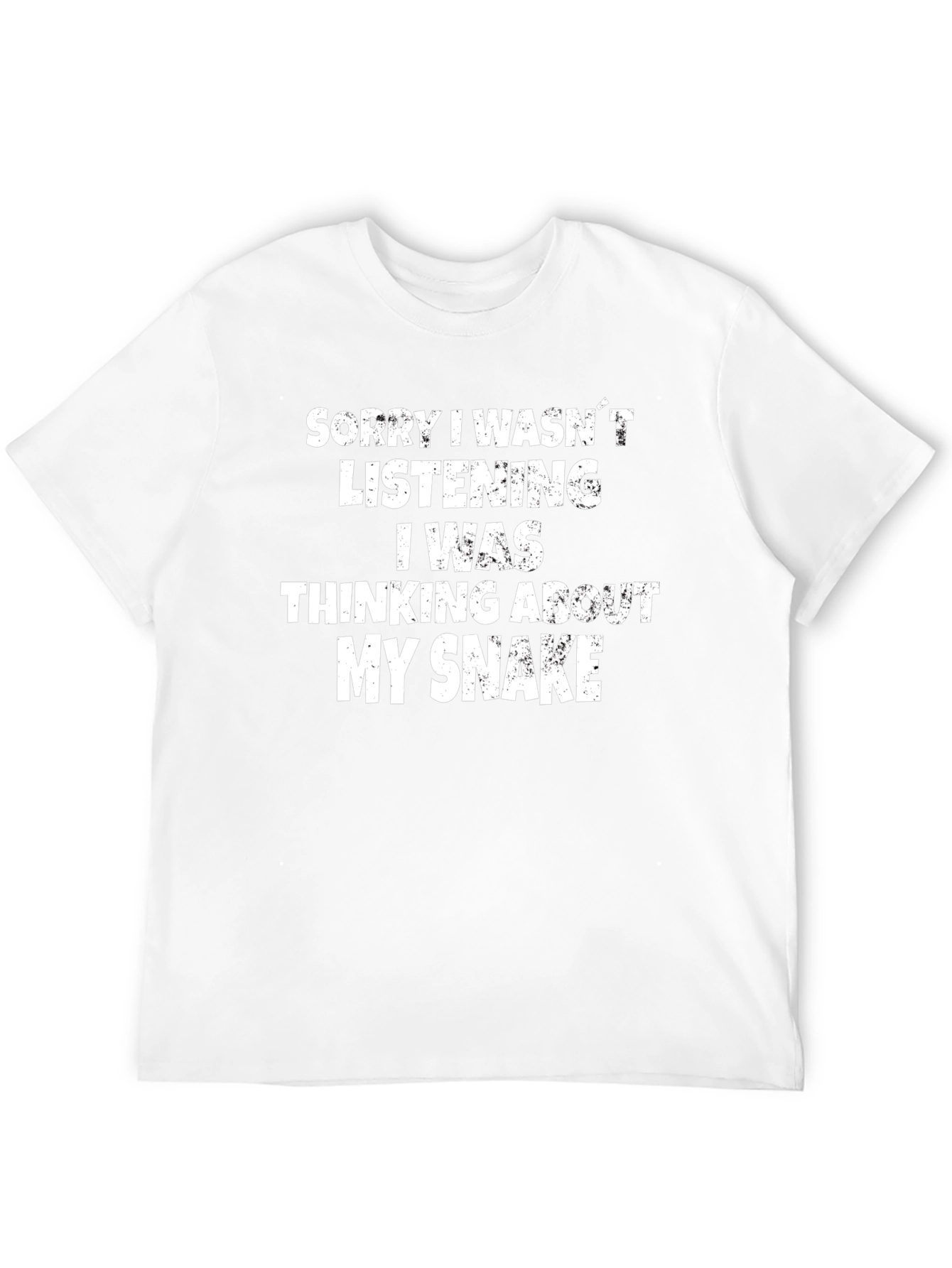 Snake Lover Graphic Tee - Thinking About My Snake T-Shirt