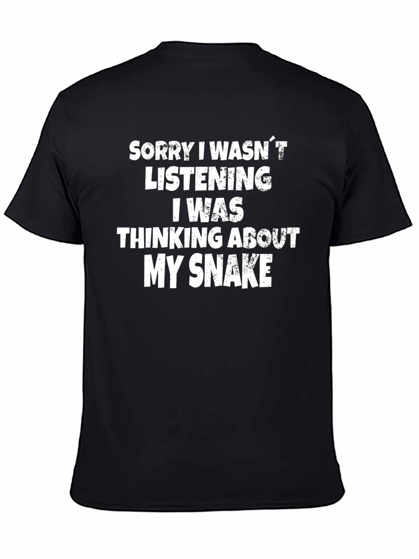 Snake Lover Graphic Tee - Thinking About My Snake T-Shirt