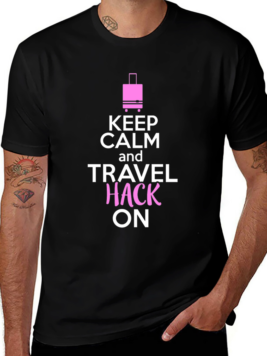 Keep Calm and Travel Hack On T-Shirt