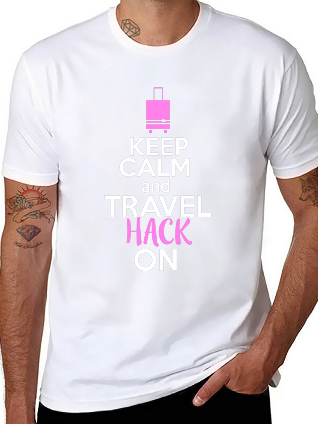 Keep Calm and Travel Hack On T-Shirt