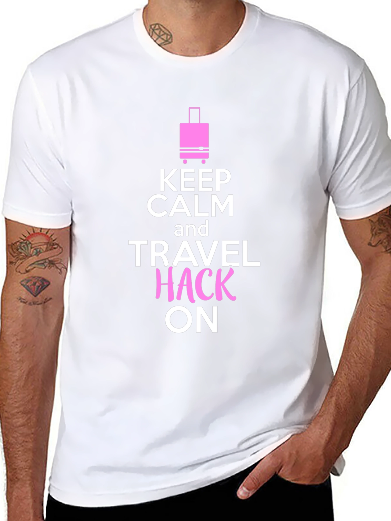 Keep Calm and Travel Hack On T-Shirt