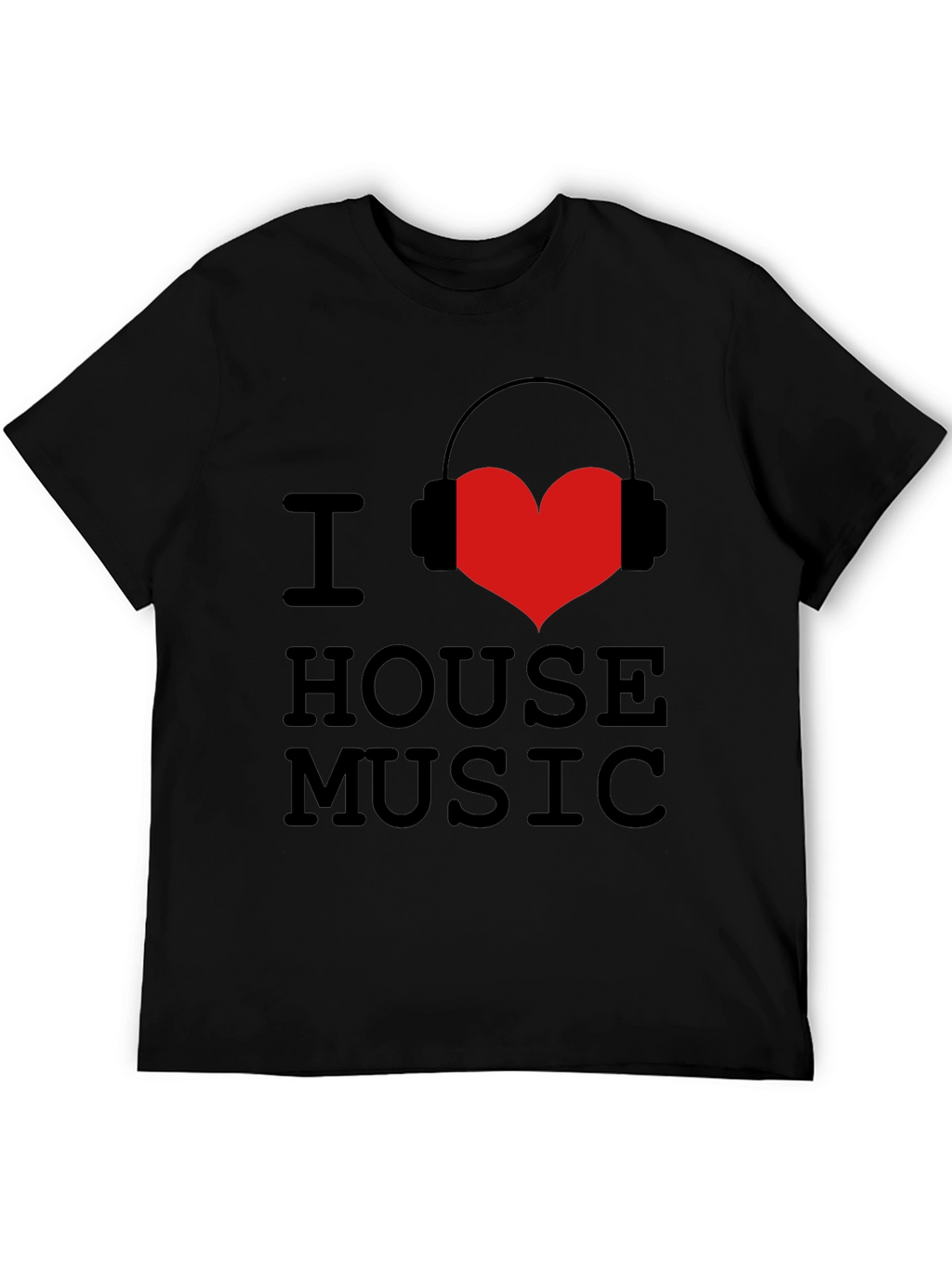 I Love House Music Graphic Tee