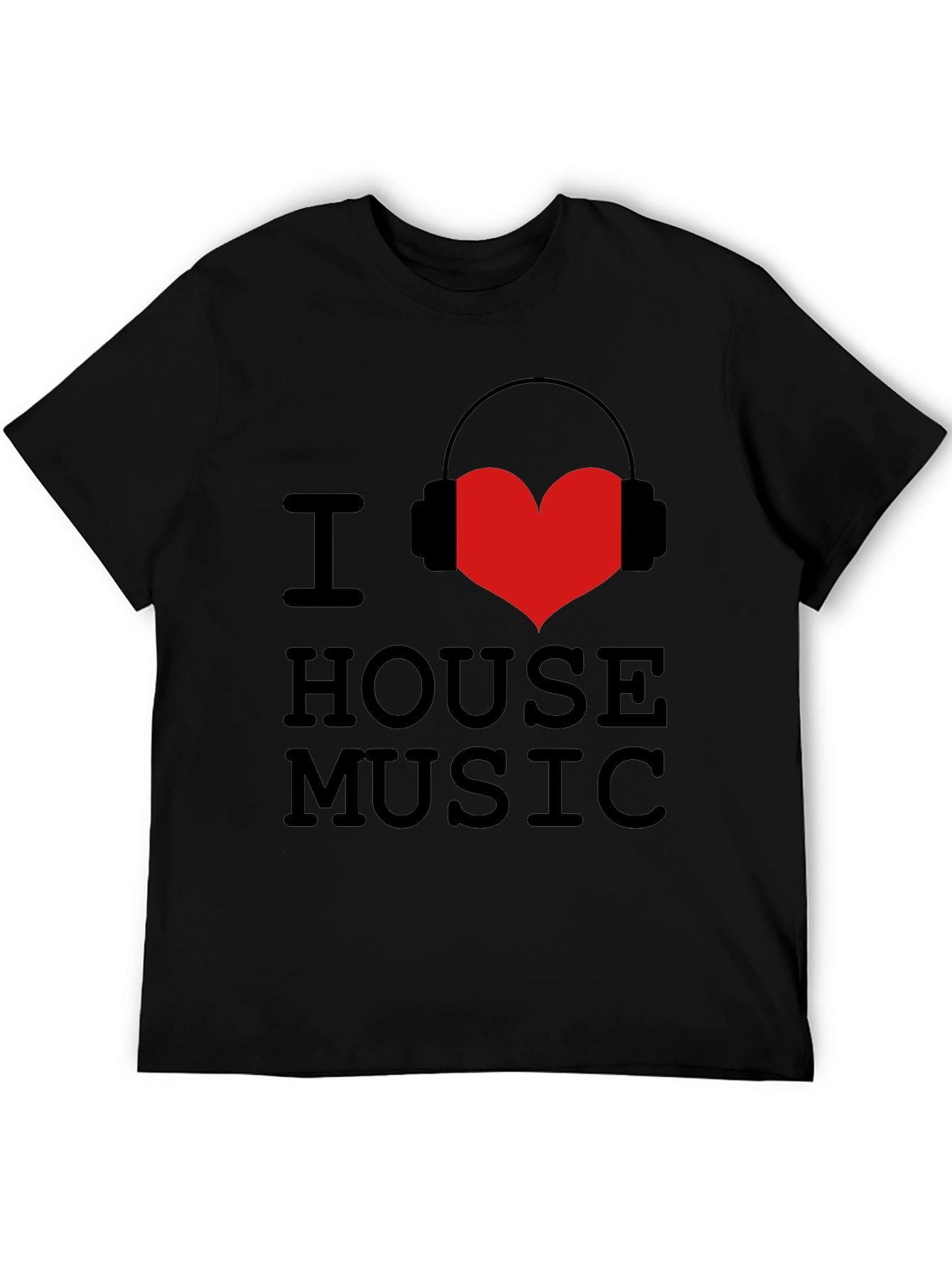 I Love House Music Graphic Tee