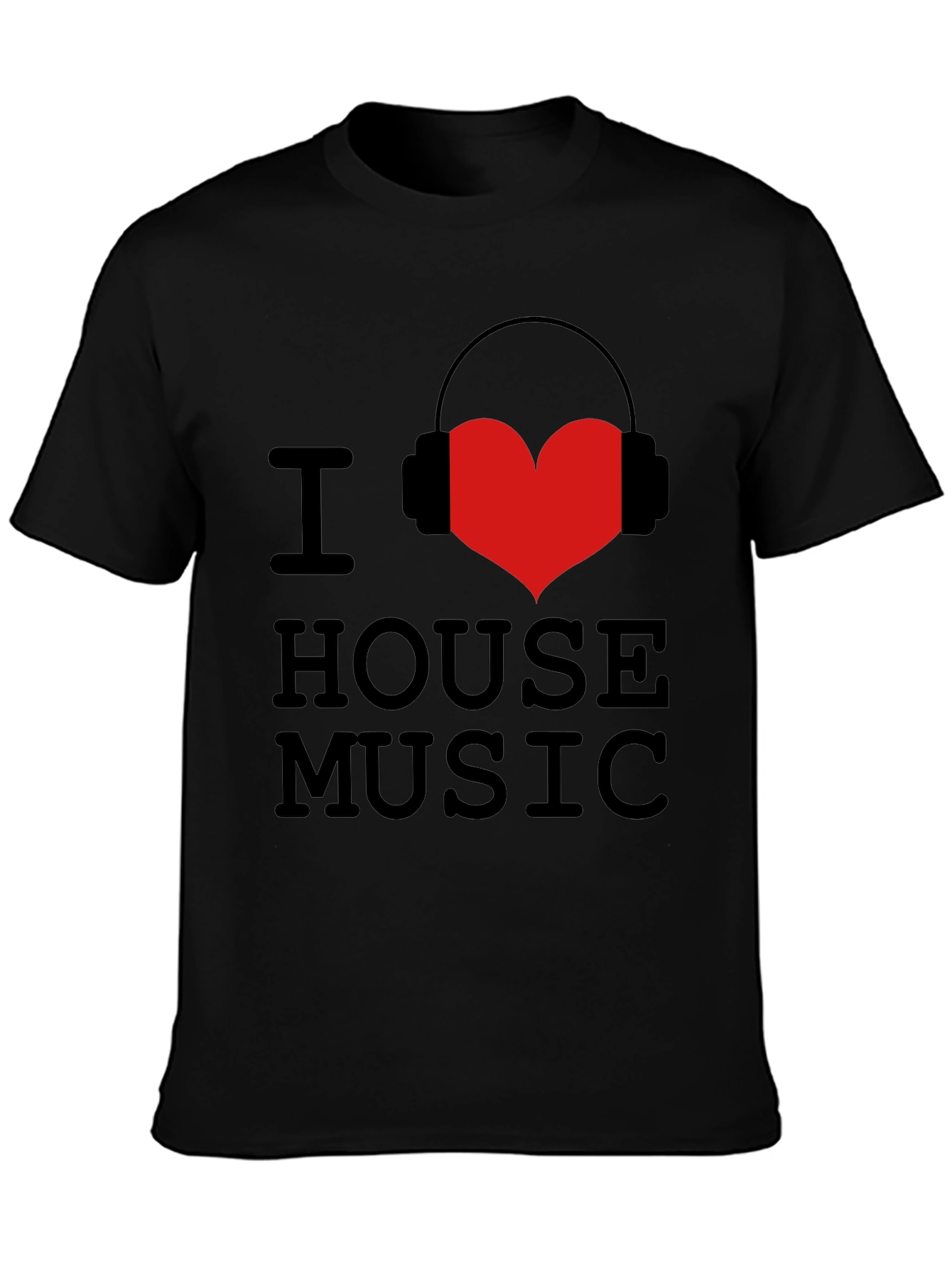 I Love House Music Graphic Tee