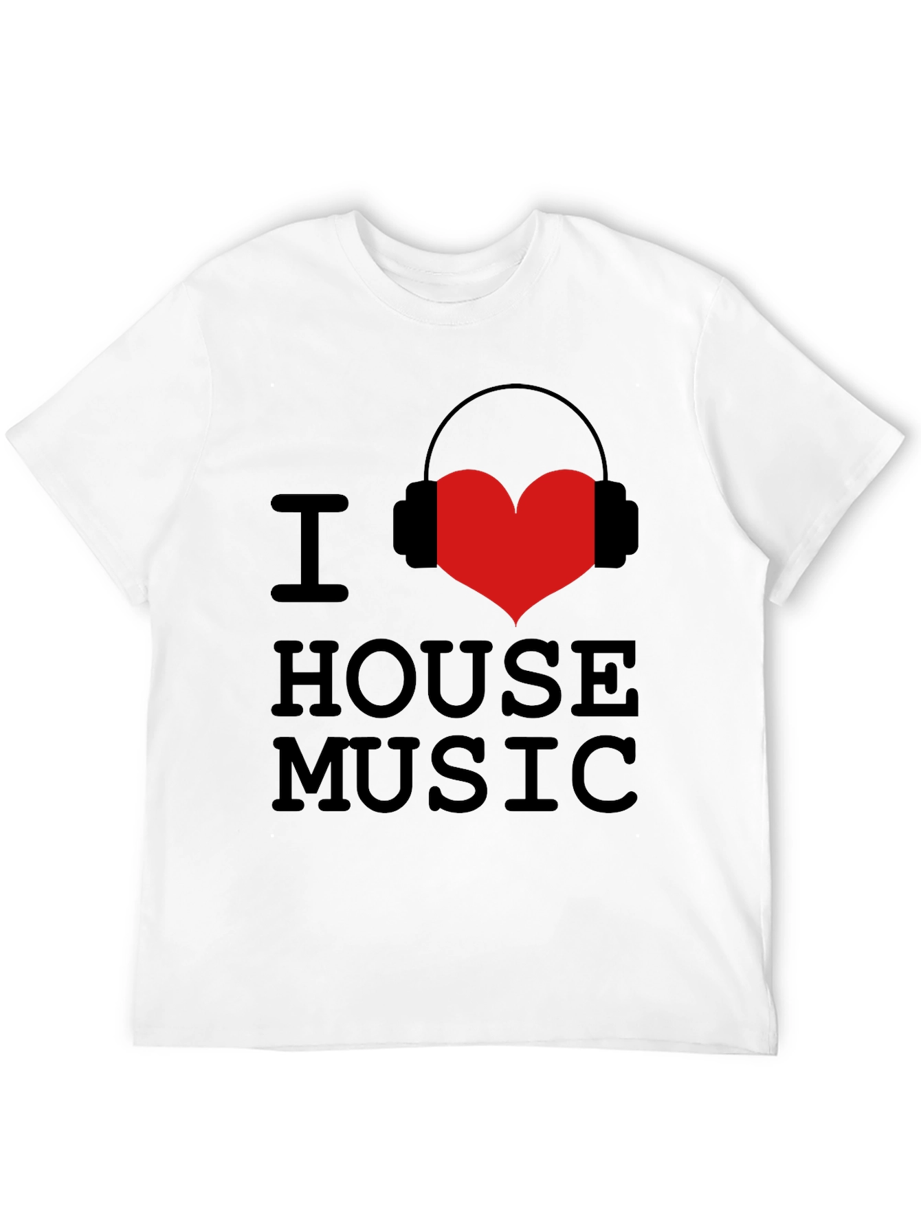 I Love House Music Graphic Tee
