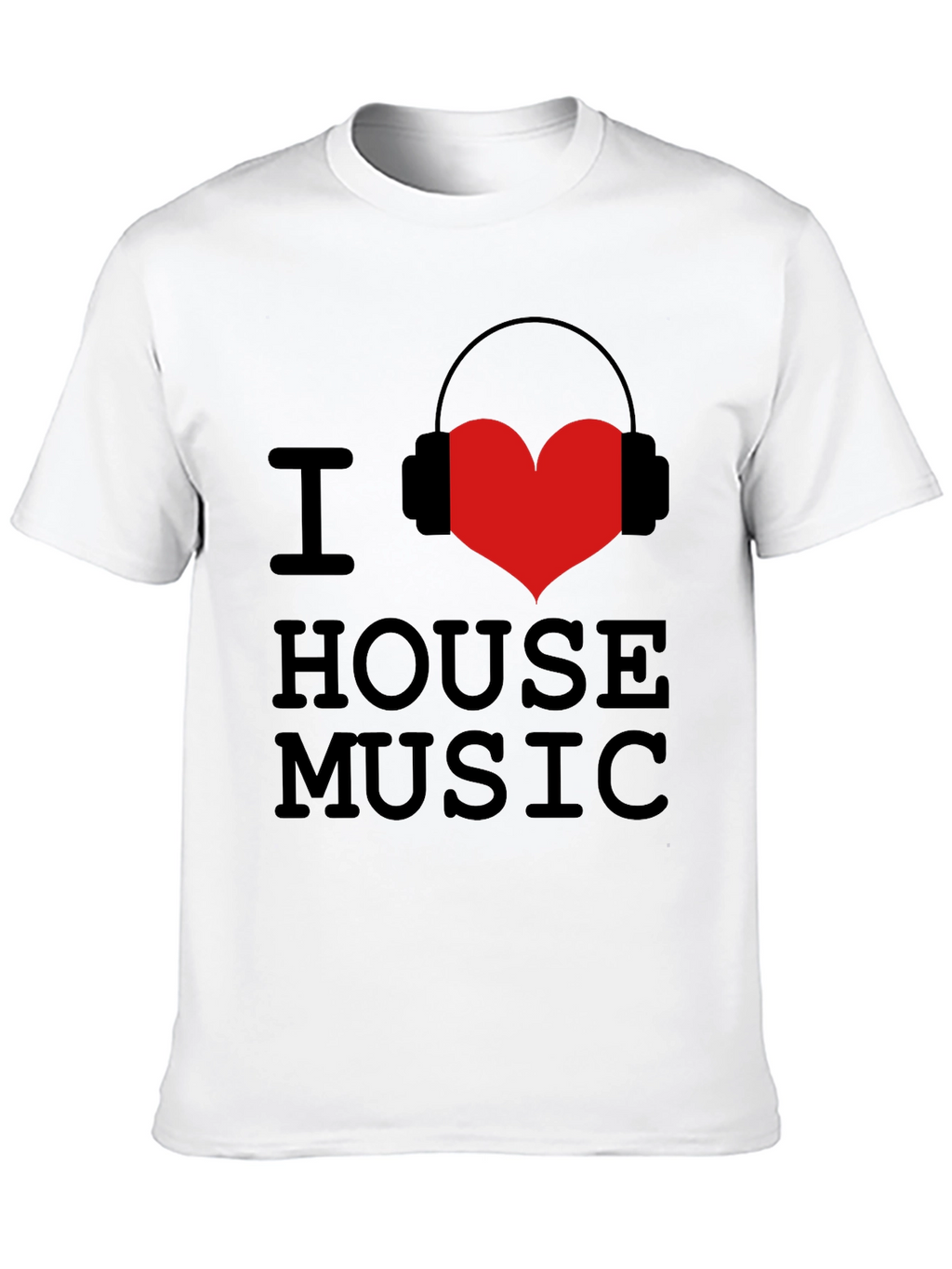 I Love House Music Graphic Tee