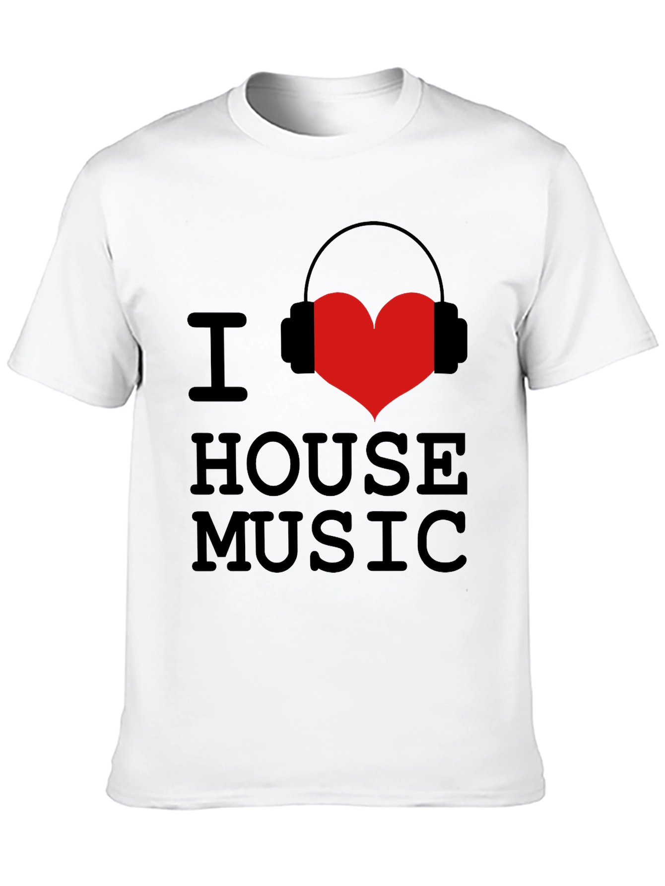 I Love House Music Graphic Tee