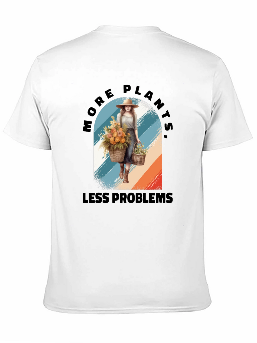More Plants Less Problems Graphic T-Shirt