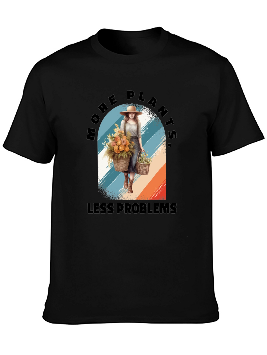 More Plants Less Problems Graphic T-Shirt