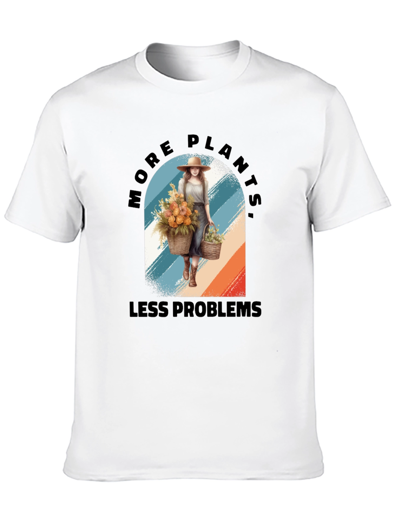 More Plants Less Problems Graphic T-Shirt