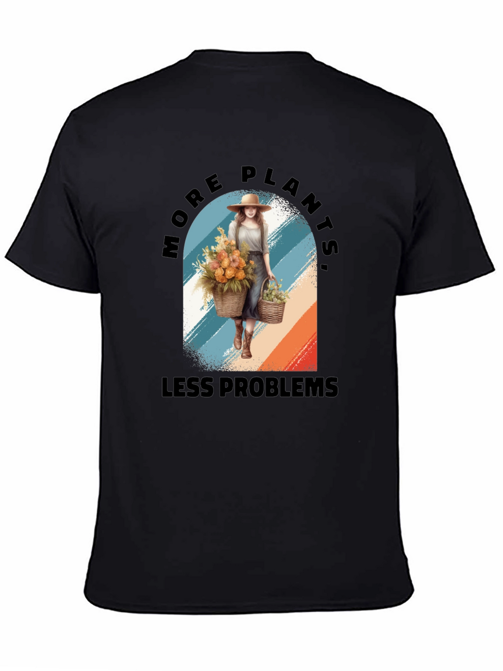 More Plants Less Problems Graphic T-Shirt