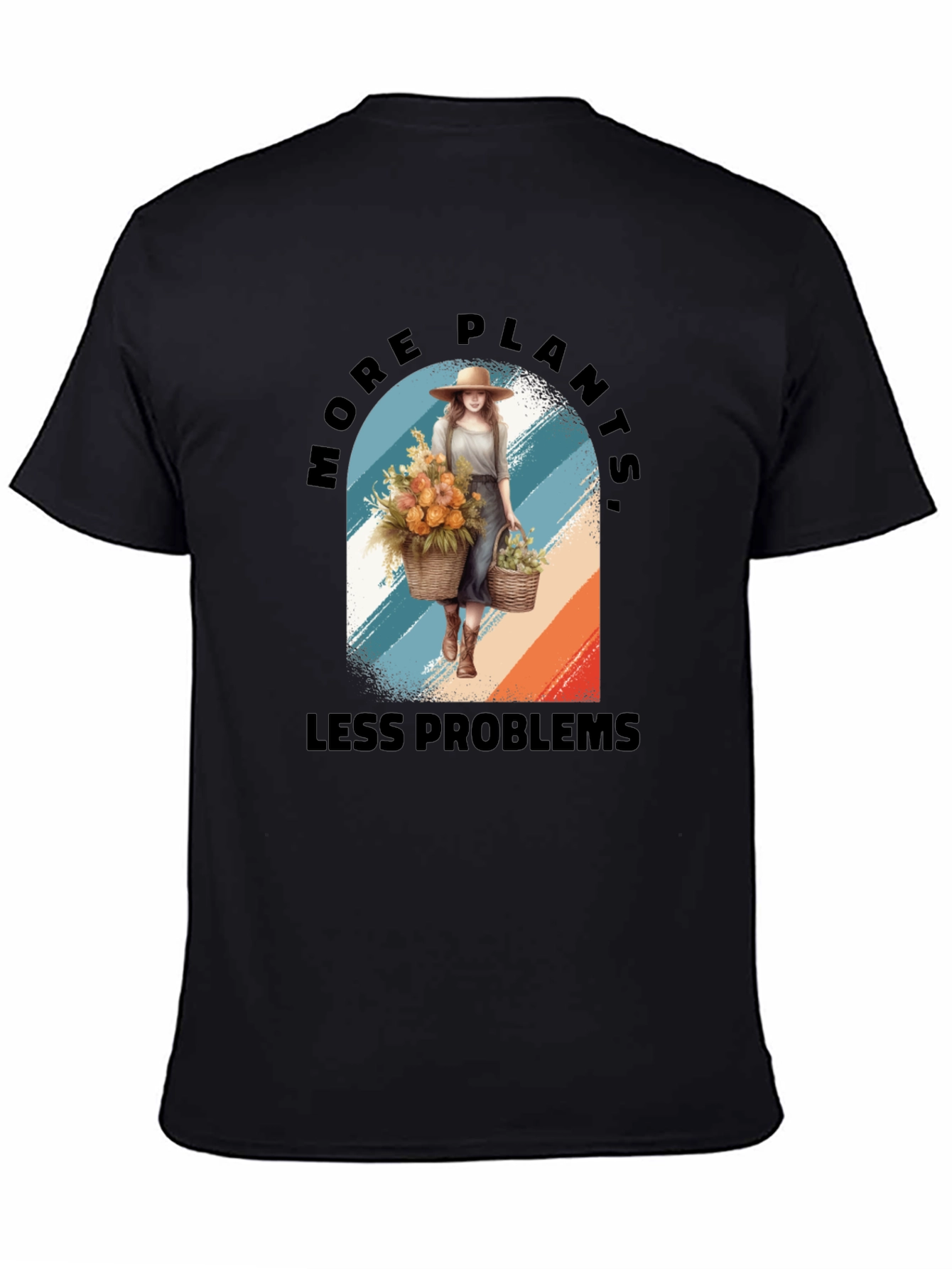 More Plants Less Problems Graphic T-Shirt