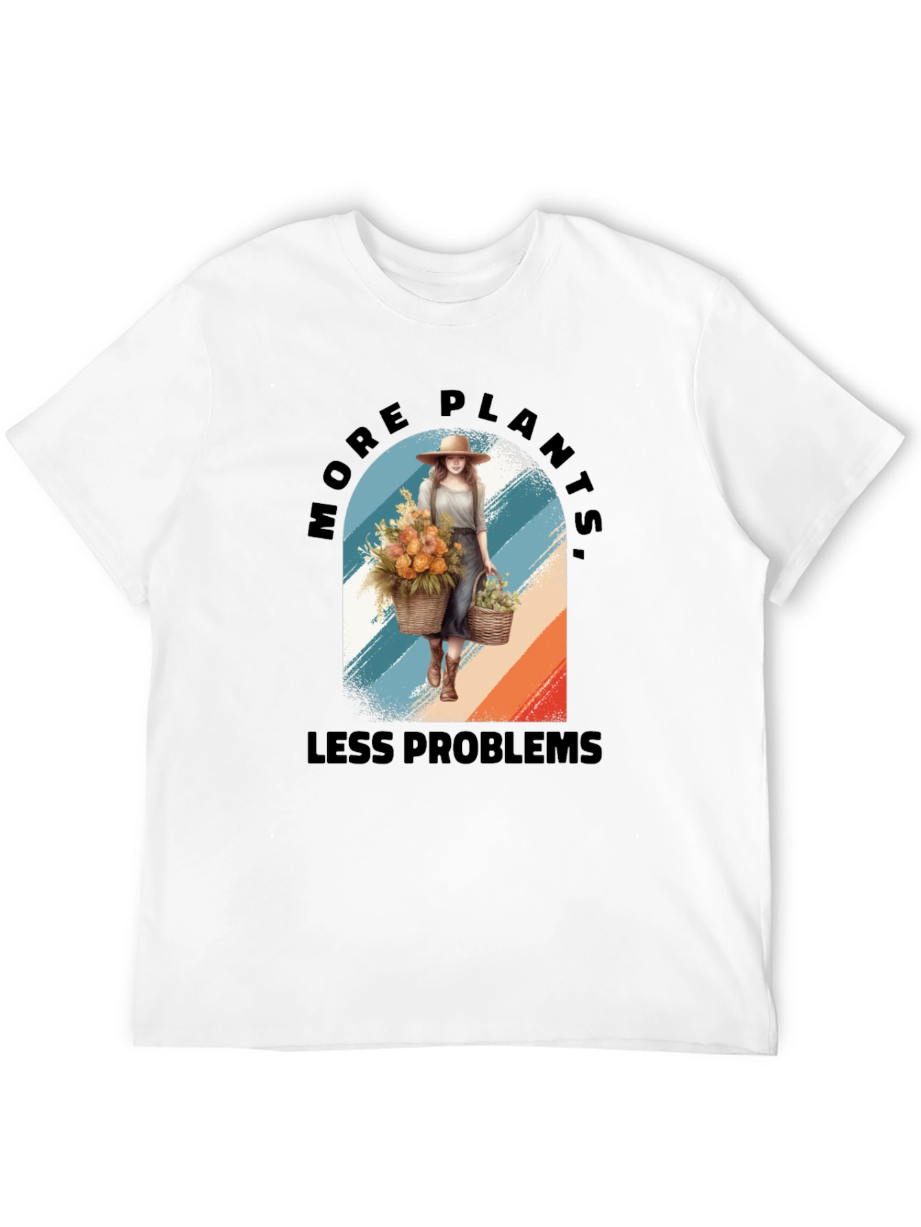 More Plants Less Problems Graphic T-Shirt