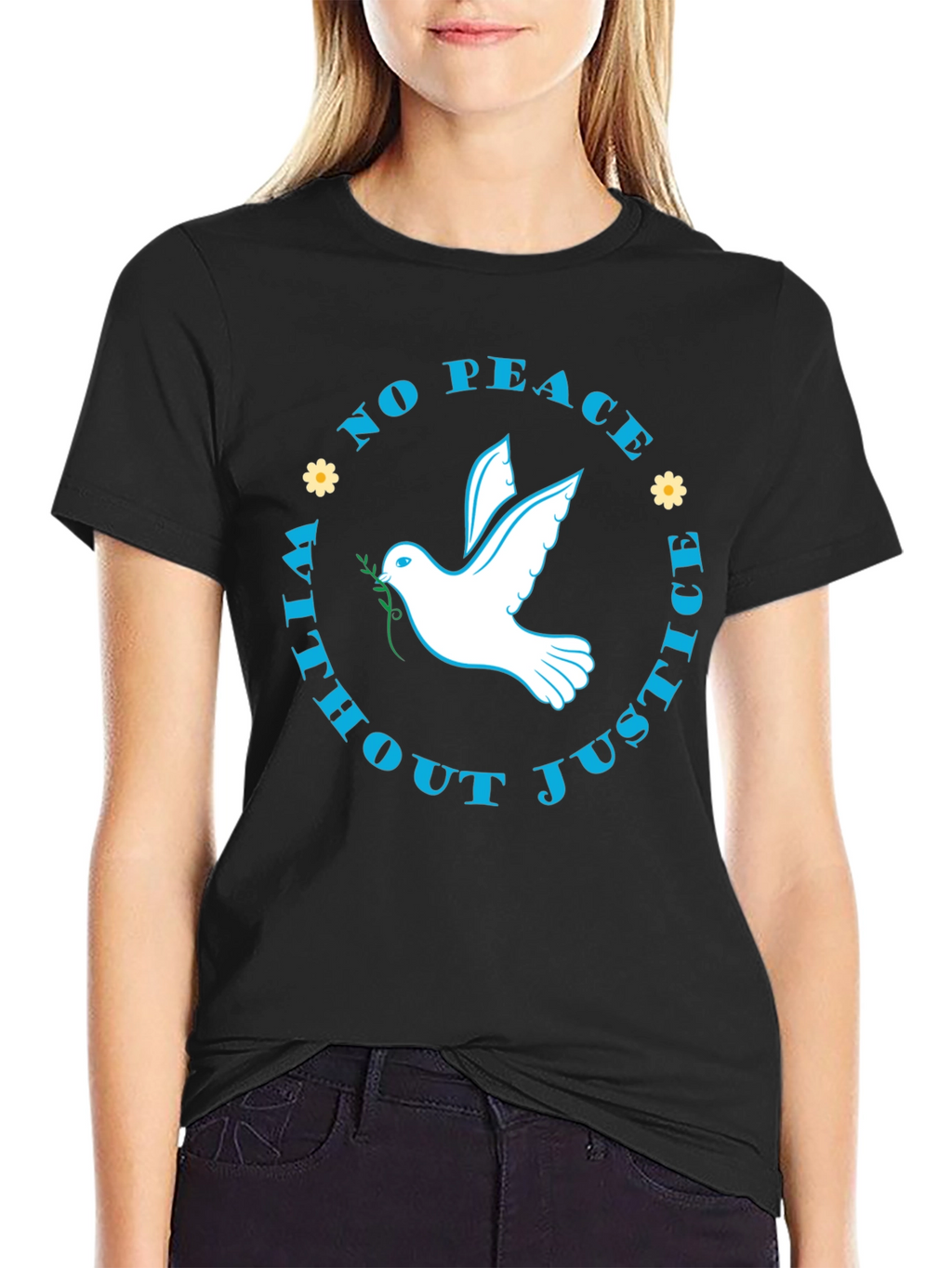 Peace & Justice Dove Graphic T-Shirt