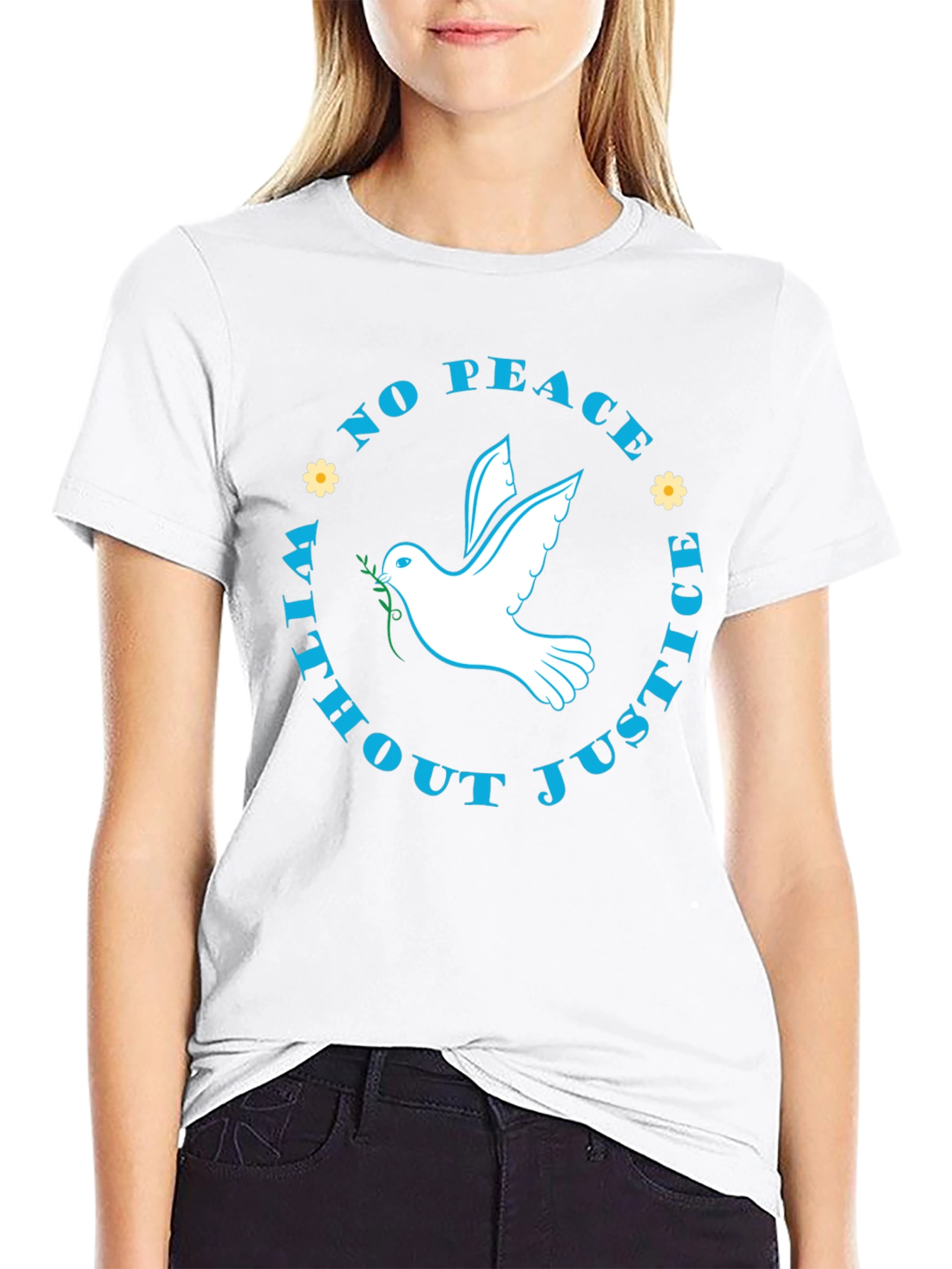Peace & Justice Dove Graphic T-Shirt