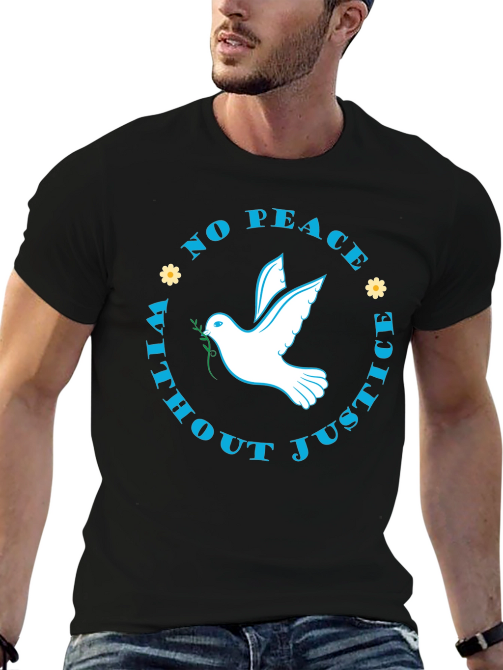 Peace & Justice Dove Graphic T-Shirt
