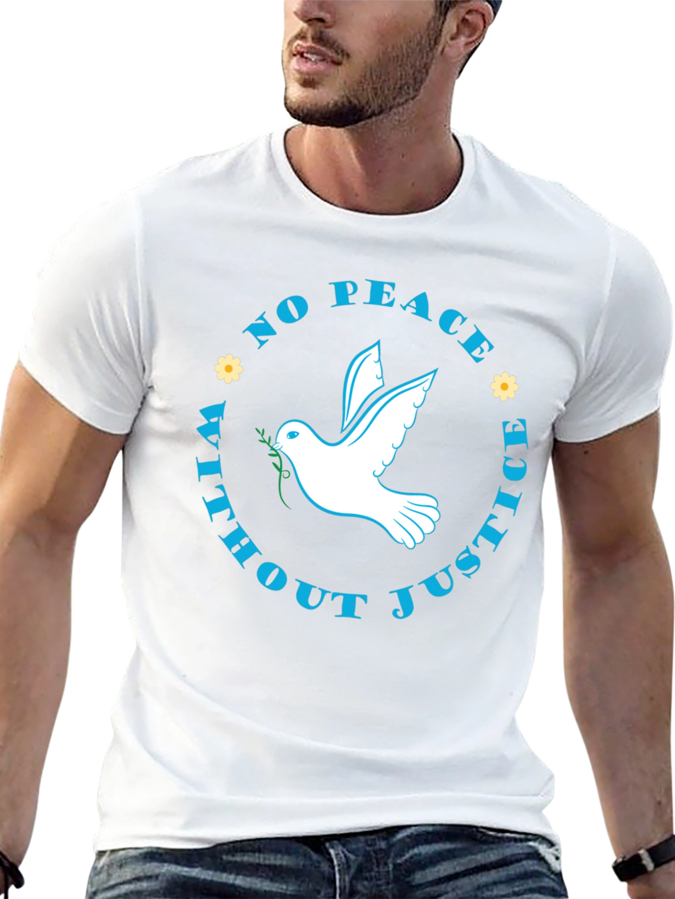 Peace & Justice Dove Graphic T-Shirt