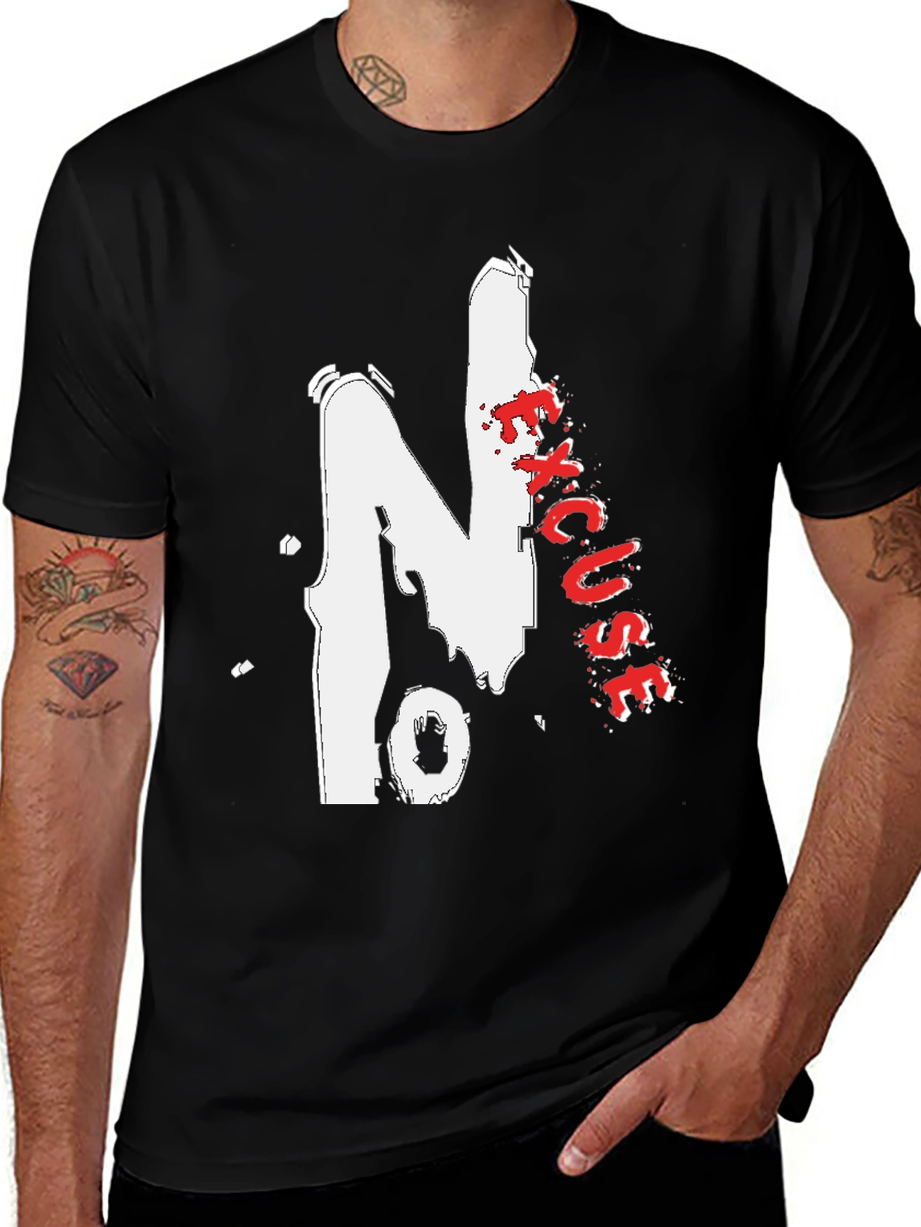 No Excuses Graphic Tee - Bold Streetwear Style