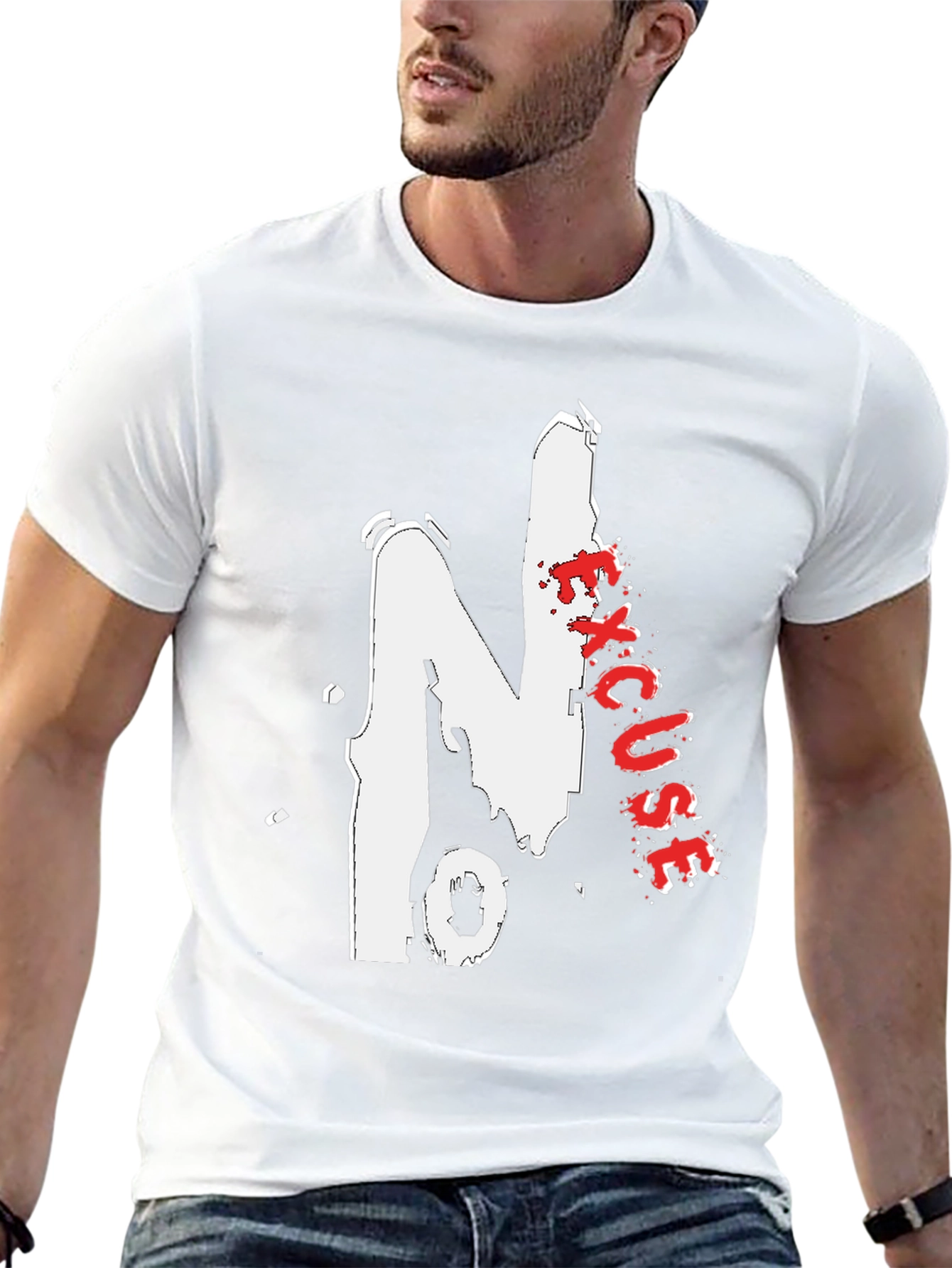 No Excuses Graphic Tee - Bold Streetwear Style